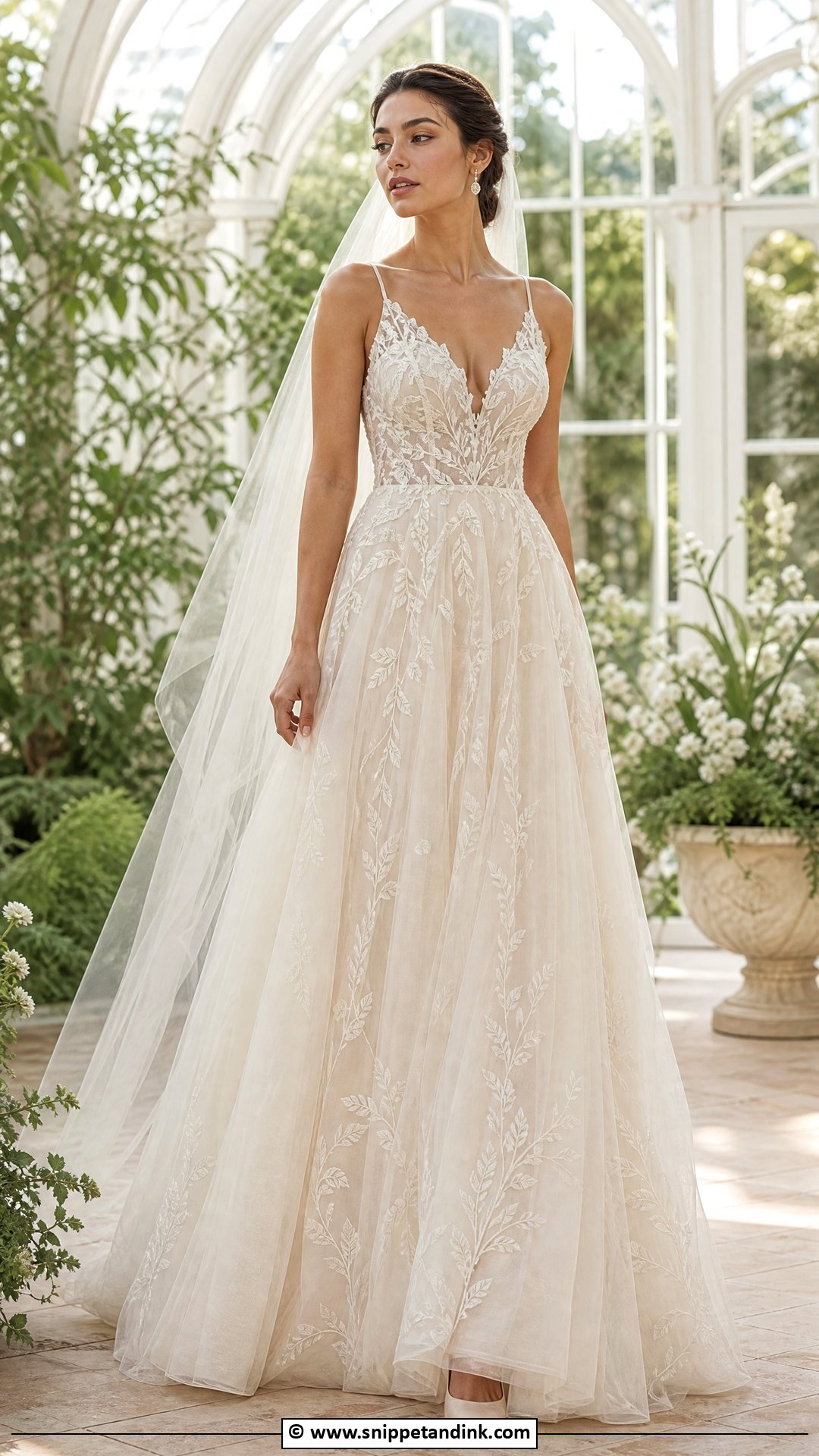Embroidered Wedding Dress - Snippet and Ink - 35 Elegant Wedding Dress Ideas