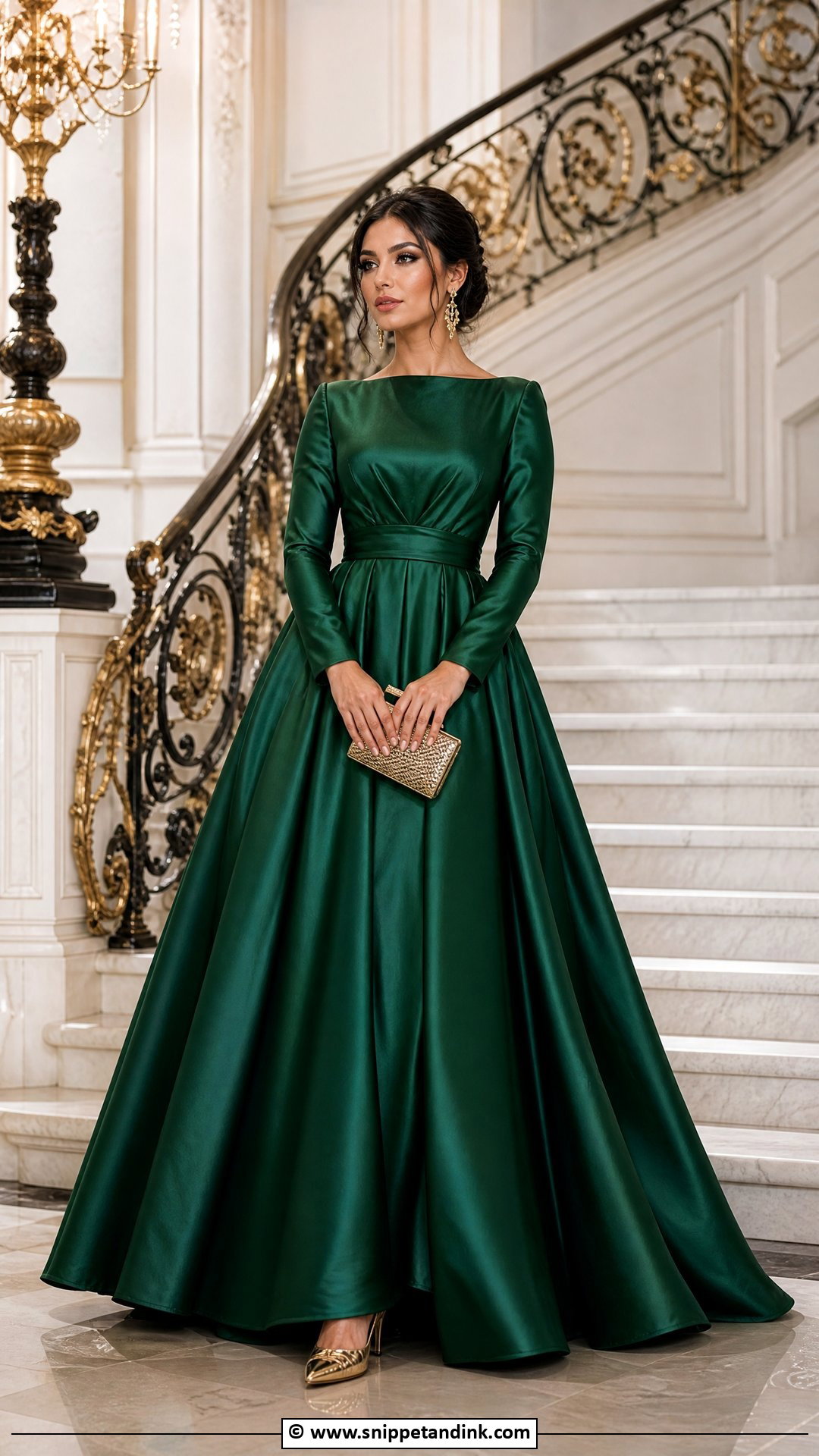 Emerald Green Ball Gown - Snippet and Ink - 35 Ball Gown Ideas