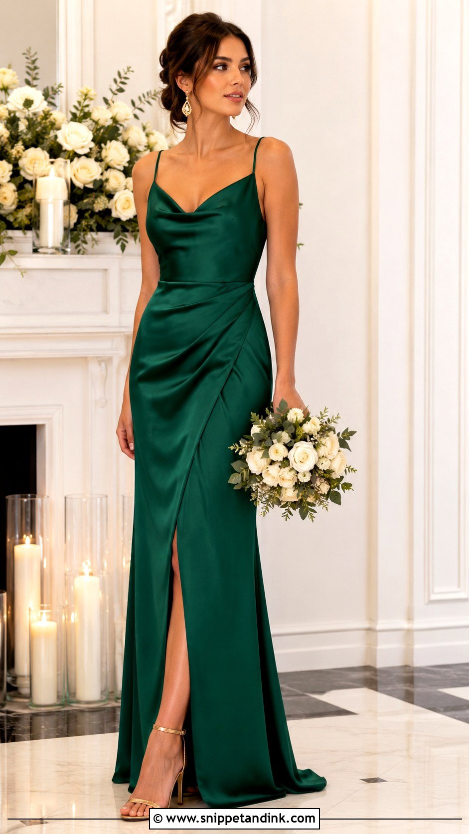 Emerald Green Bridal Party Dress - Snippet and Ink - 25 Bridal Party Dress Ideas