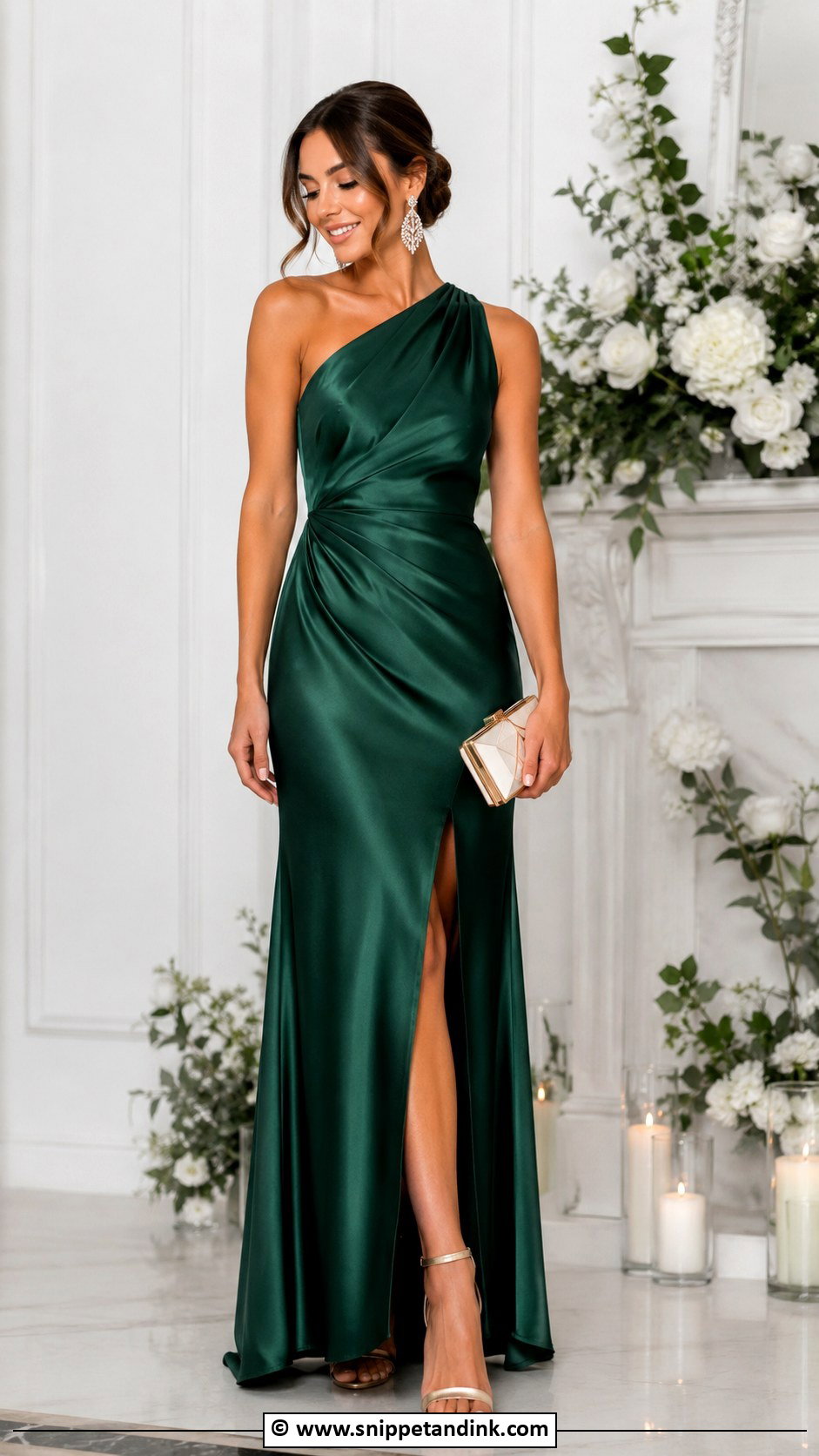 Emerald Green Bridal Party Dress - Snippet and Ink - 30 Bridal Party Dresses