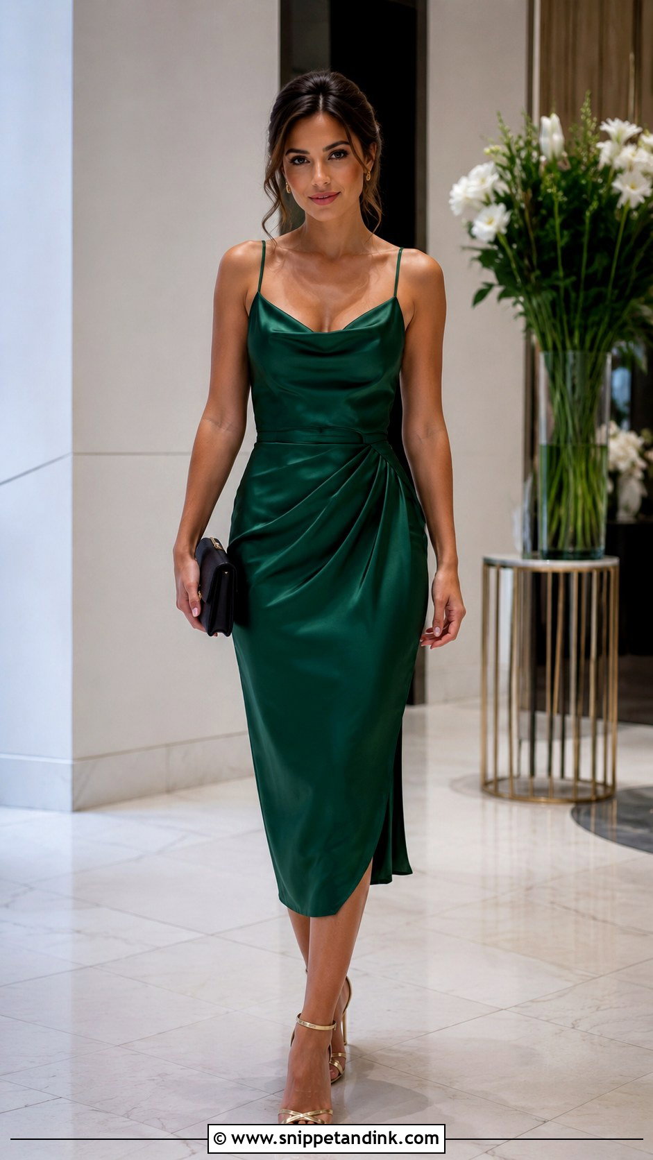 Emerald Green Dress Wedding Outfit - Snippet and Ink - 30 Outfits for Wedding