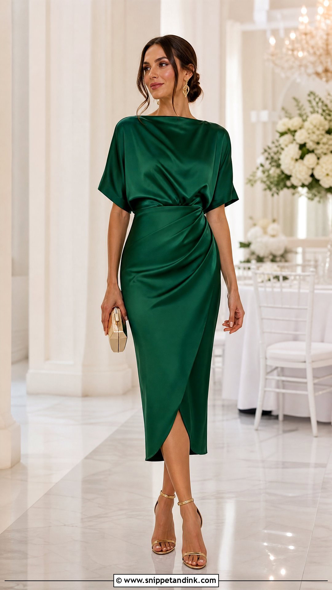 Emerald Green Dress Wedding Outfit - Snippet and Ink - 25 Clothes for Wedding Ideas