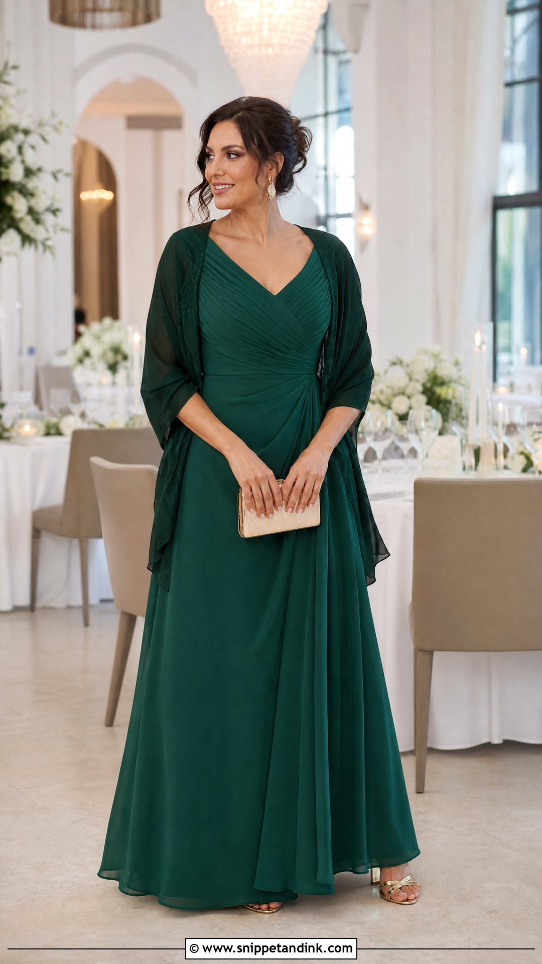 Emerald Green Formal Wedding Witness Dress - Snippet and Ink - 20 Wedding Witness Dress Ideas