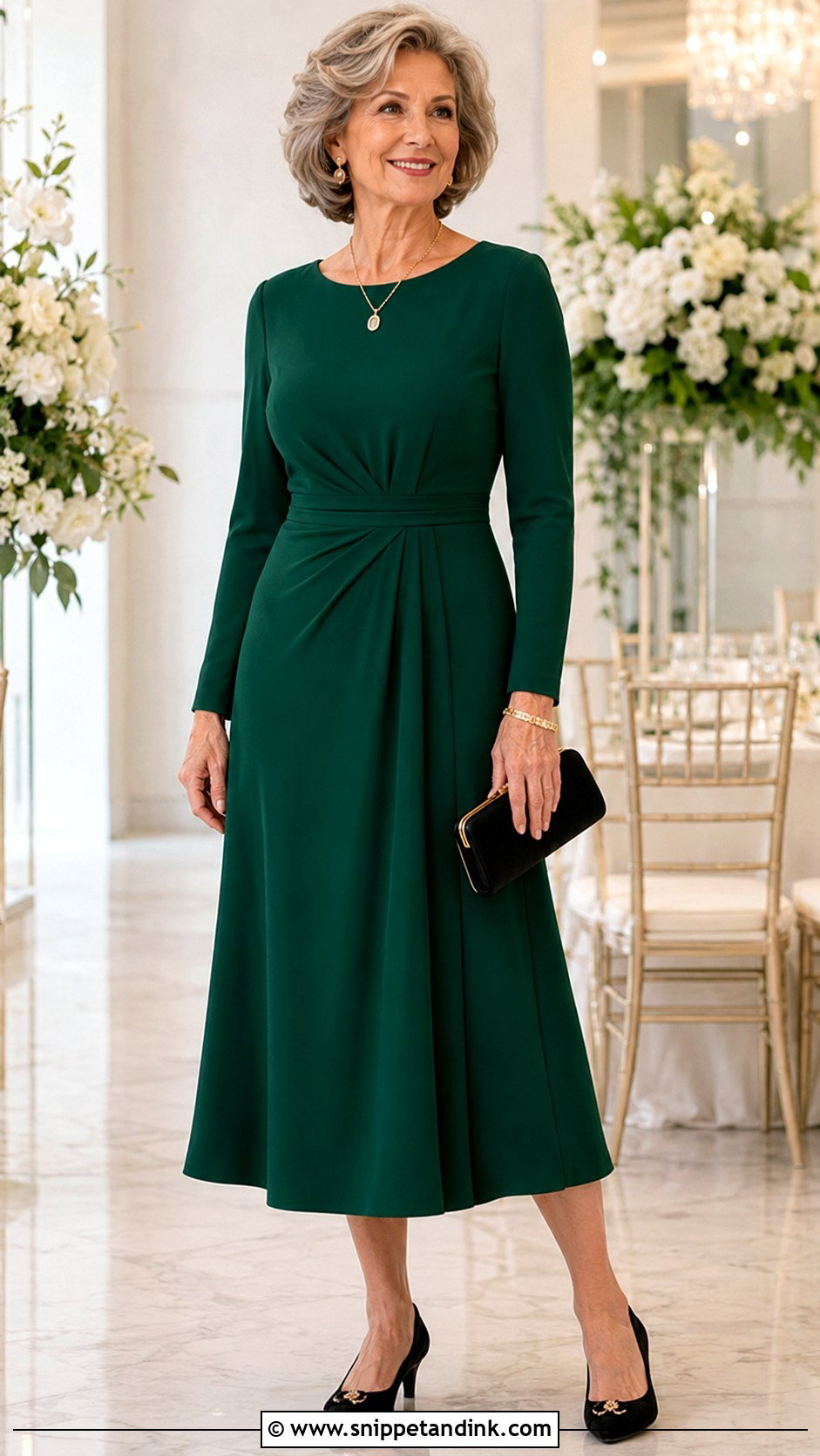 Emerald Green Grandmother Of The Bride Dress - Snippet and Ink - 30 Grandmother of the Bride Dresses
