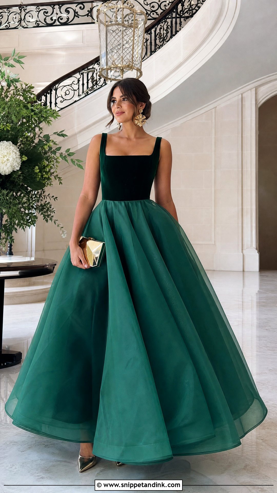 Emerald Green Huge Ball Gown - Snippet and Ink - 20 Huge Ball Gowns