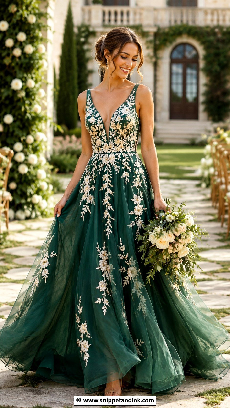 Emerald Green Maternity Wedding Dress - Snippet and Ink - 30 Emerald Green Wedding Dress Ideas