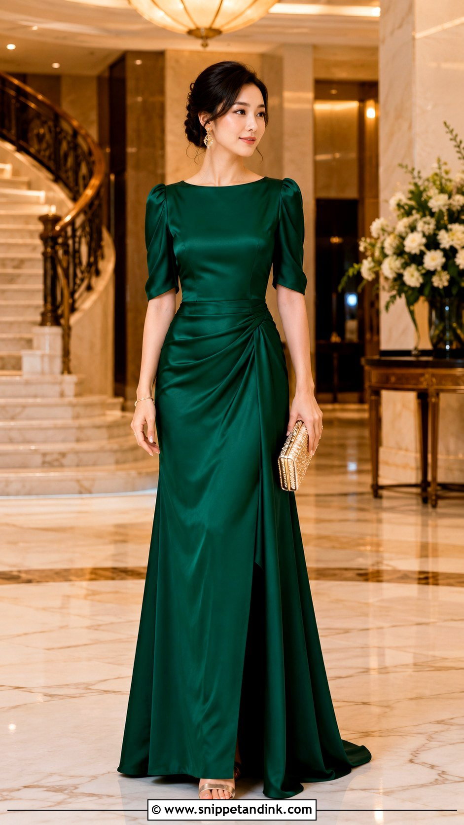 Emerald Green Ninang Gown - Snippet and Ink - 25 Ninang Dress for Wedding Philippines Ideas