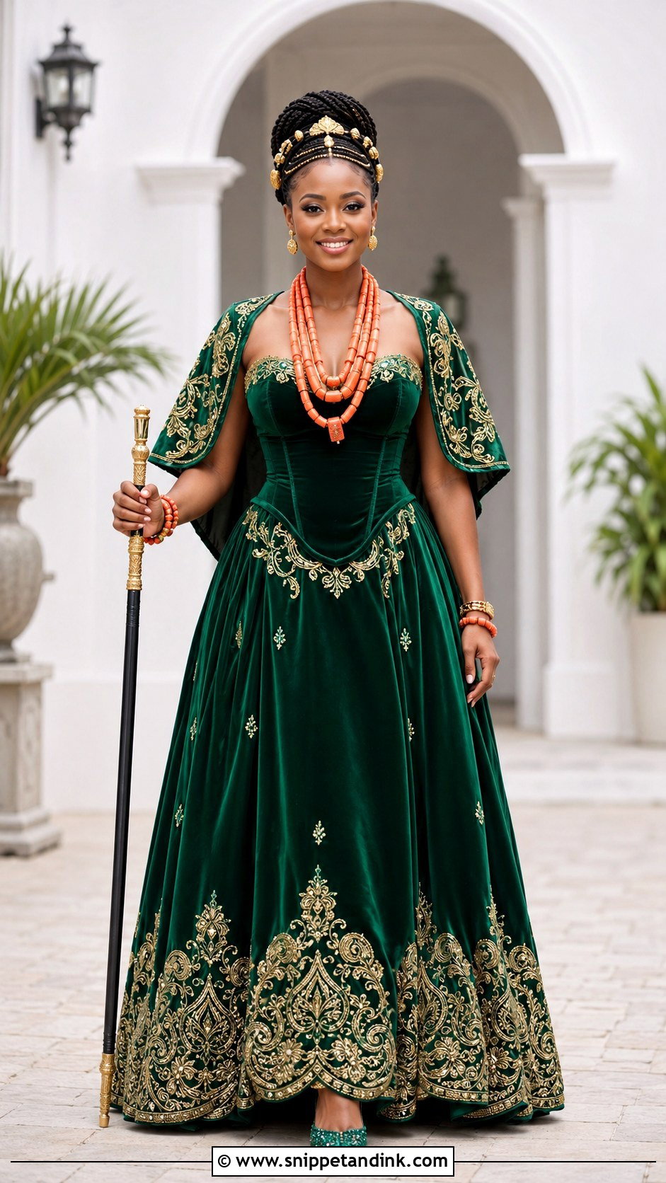 Emerald Green Onyonyo Calabar Attire - Snippet and Ink - 20 Calabar Traditional Attire Ideas