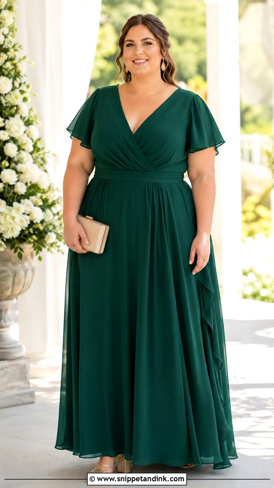 Emerald Green Plus Size Maid of Honor Dress - Snippet and Ink - 20 Emerald Green Maid of Honor Dress Ideas