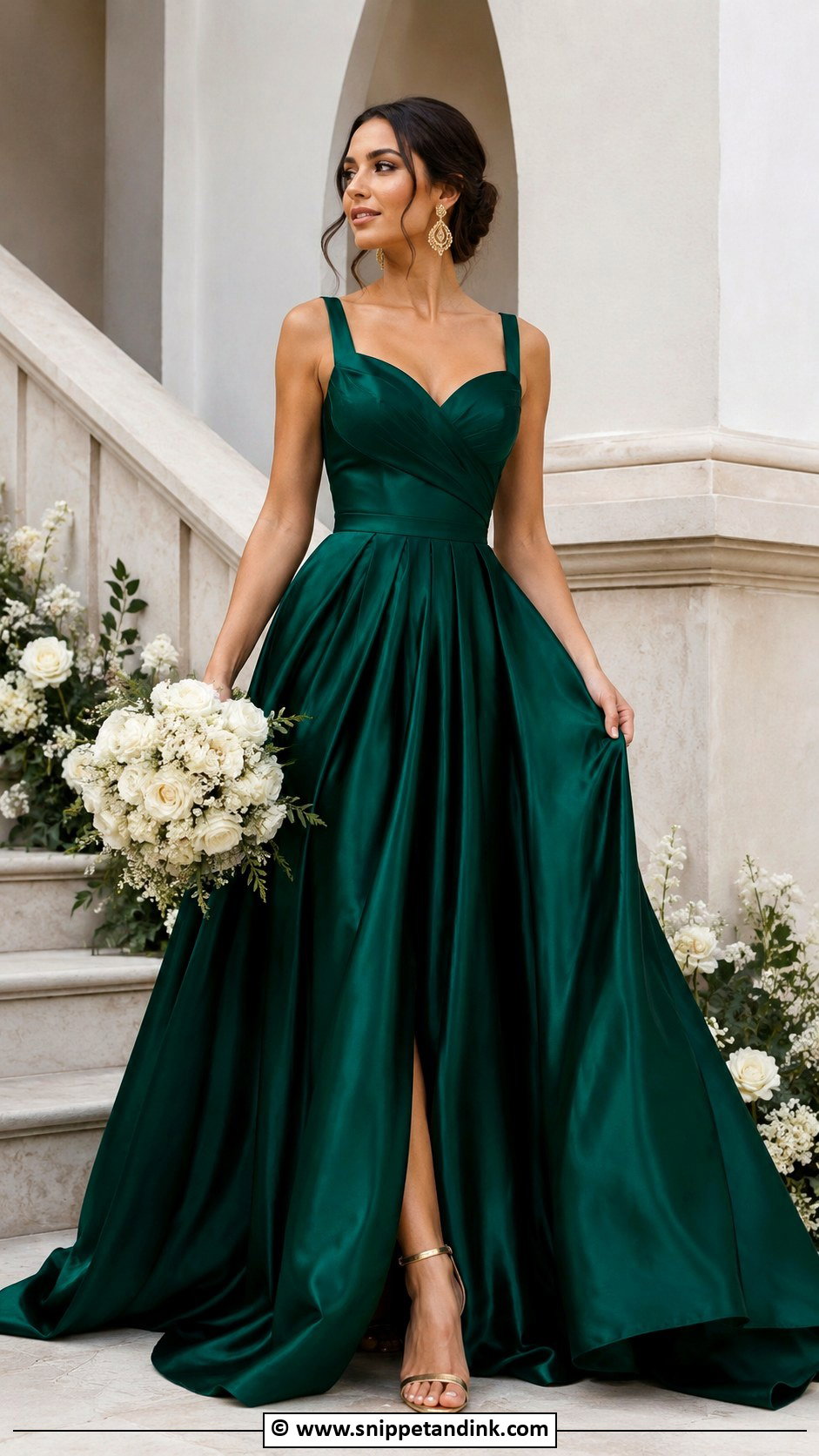 Emerald Green Wedding Dress - Snippet and Ink - 25 Non Traditional Wedding Dress Colors