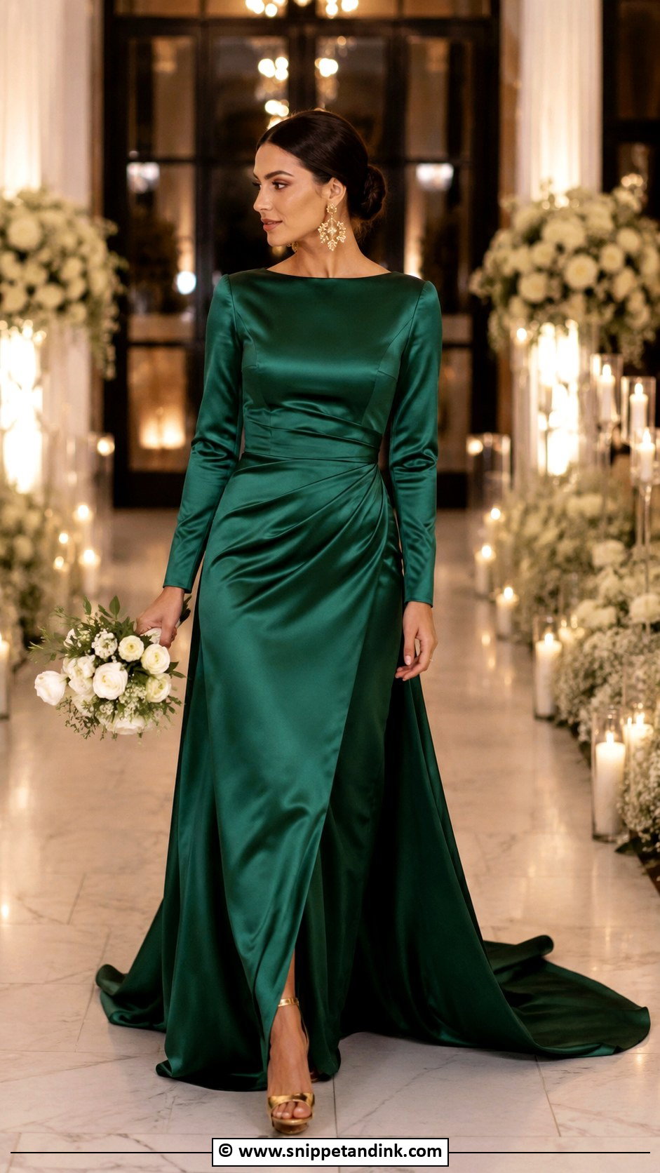 Emerald Green Wedding Dress - Snippet and Ink - 30 Colored Wedding Dresses