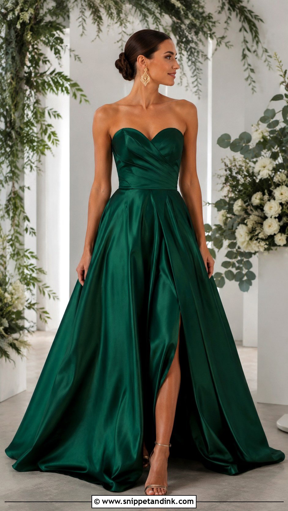 Emerald Green Wedding Dress - Snippet and Ink - 30 Non White Wedding Dress Ideas