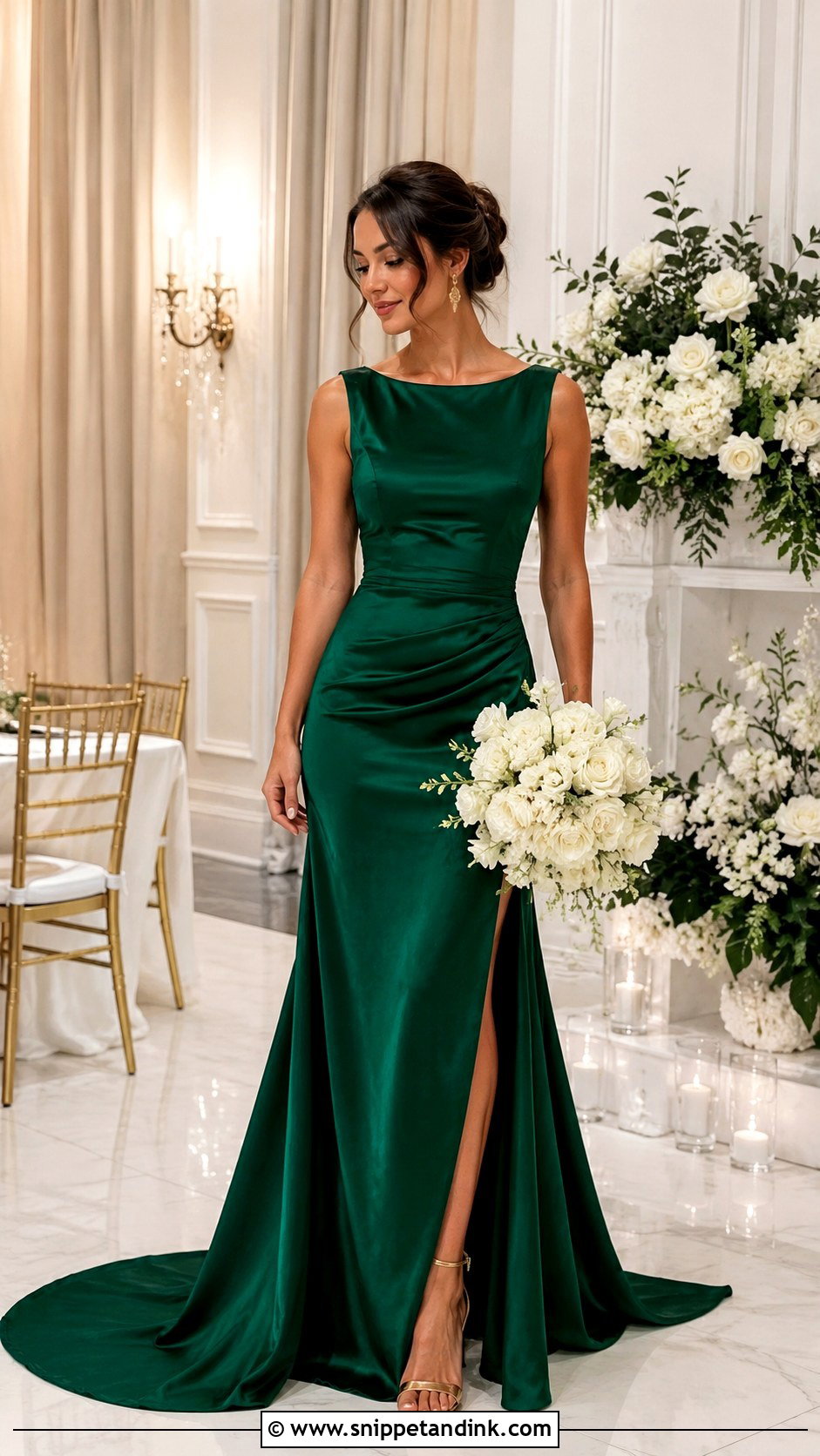 Emerald Green Wedding Dress - Snippet and Ink - 25 Green Wedding Dresses