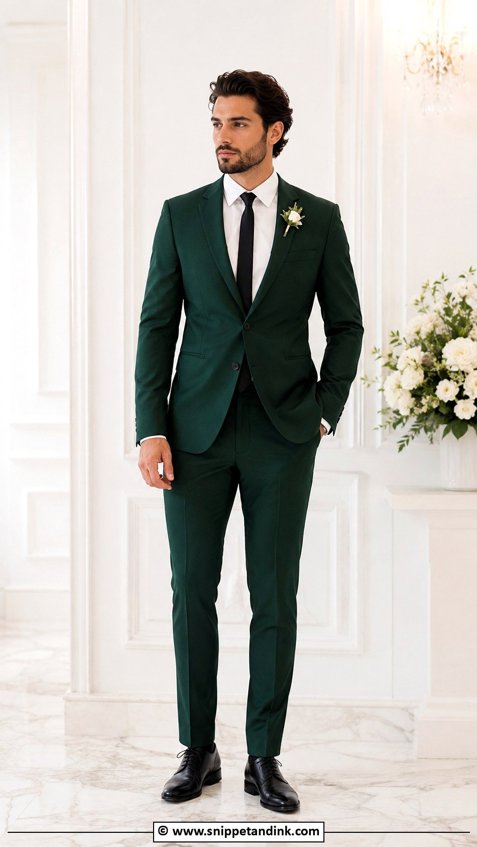 Emerald Green Wedding Suit - Snippet and Ink - 35 Wedding Suit Ideas