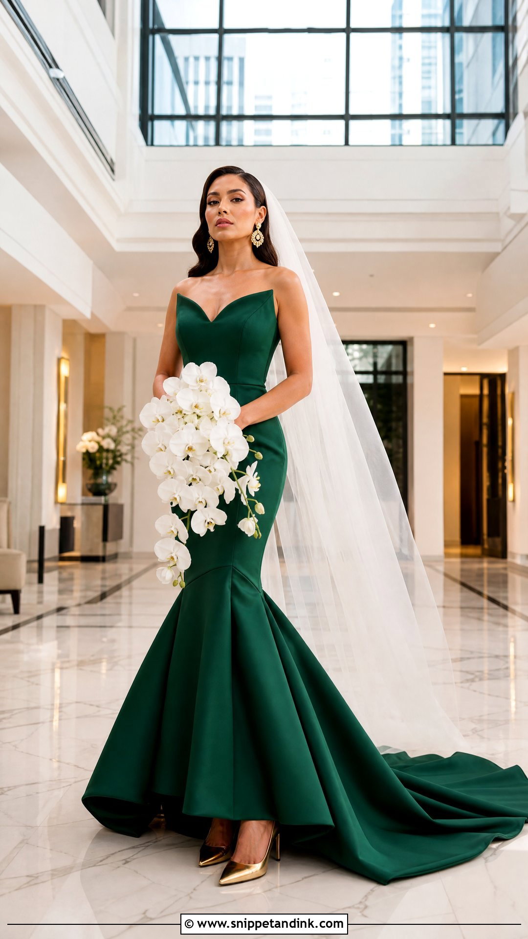 Emerald Mermaid Wedding Dress - Snippet and Ink - 25 Emerald Wedding Dress Ideas