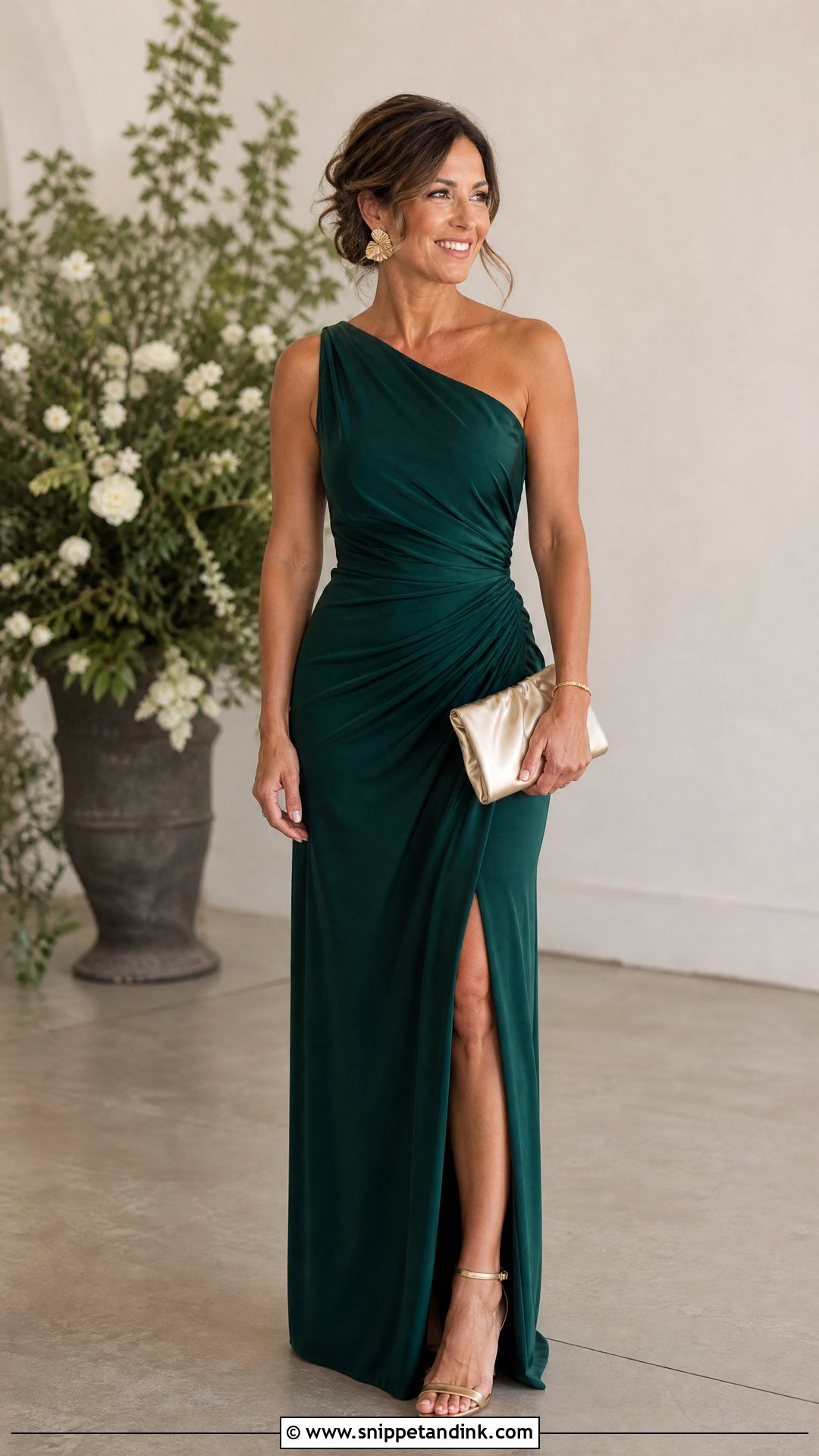 Emerald One Shoulder Sister of the Bride Dress - Snippet and Ink - 20 Unique Sister of the Bride Dress Ideas