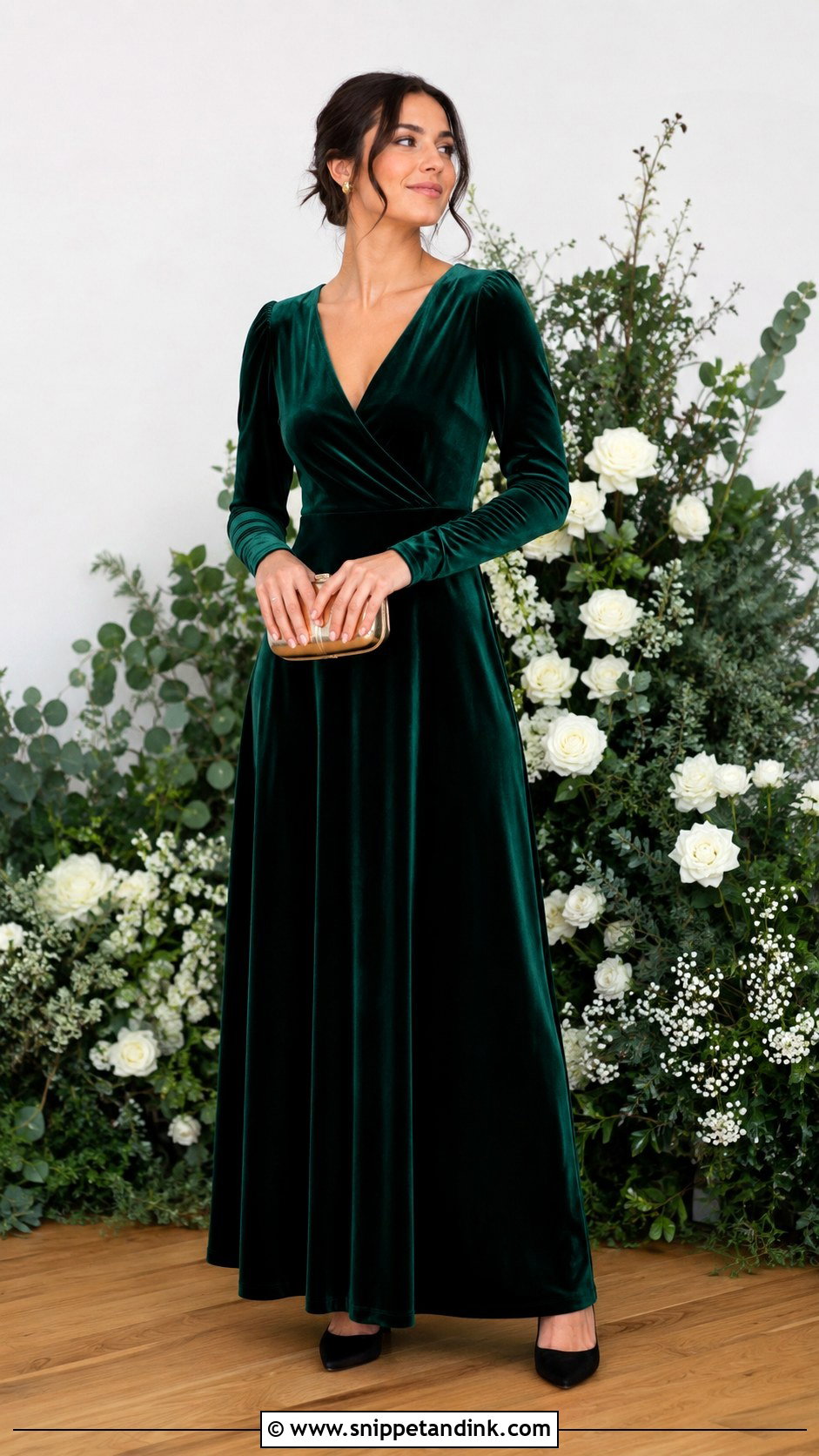 Emerald Velvet Bridesmaid Dress - Snippet and Ink - 20 Braids Maid Dresses