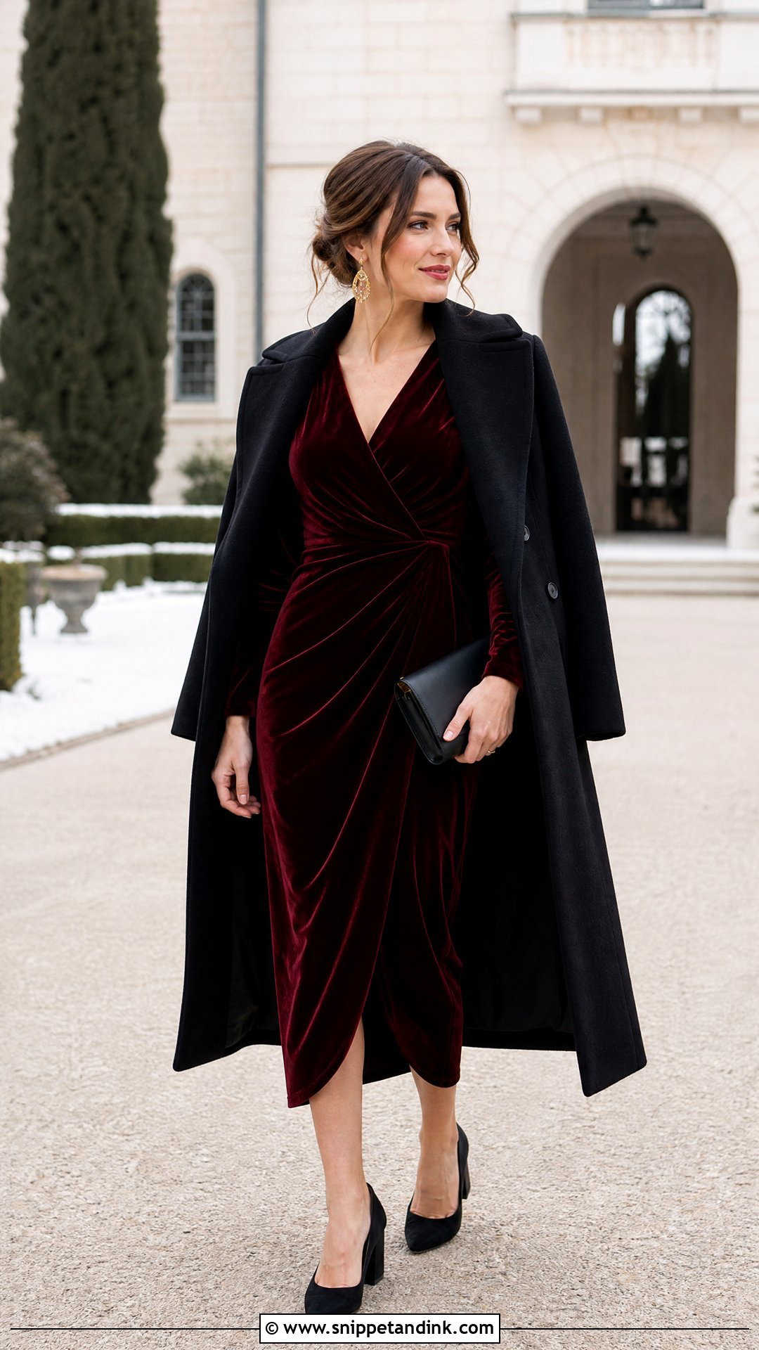 Emerald Velvet Winery Wedding Dress - Snippet and Ink - 20 Winery Wedding Dress Ideas