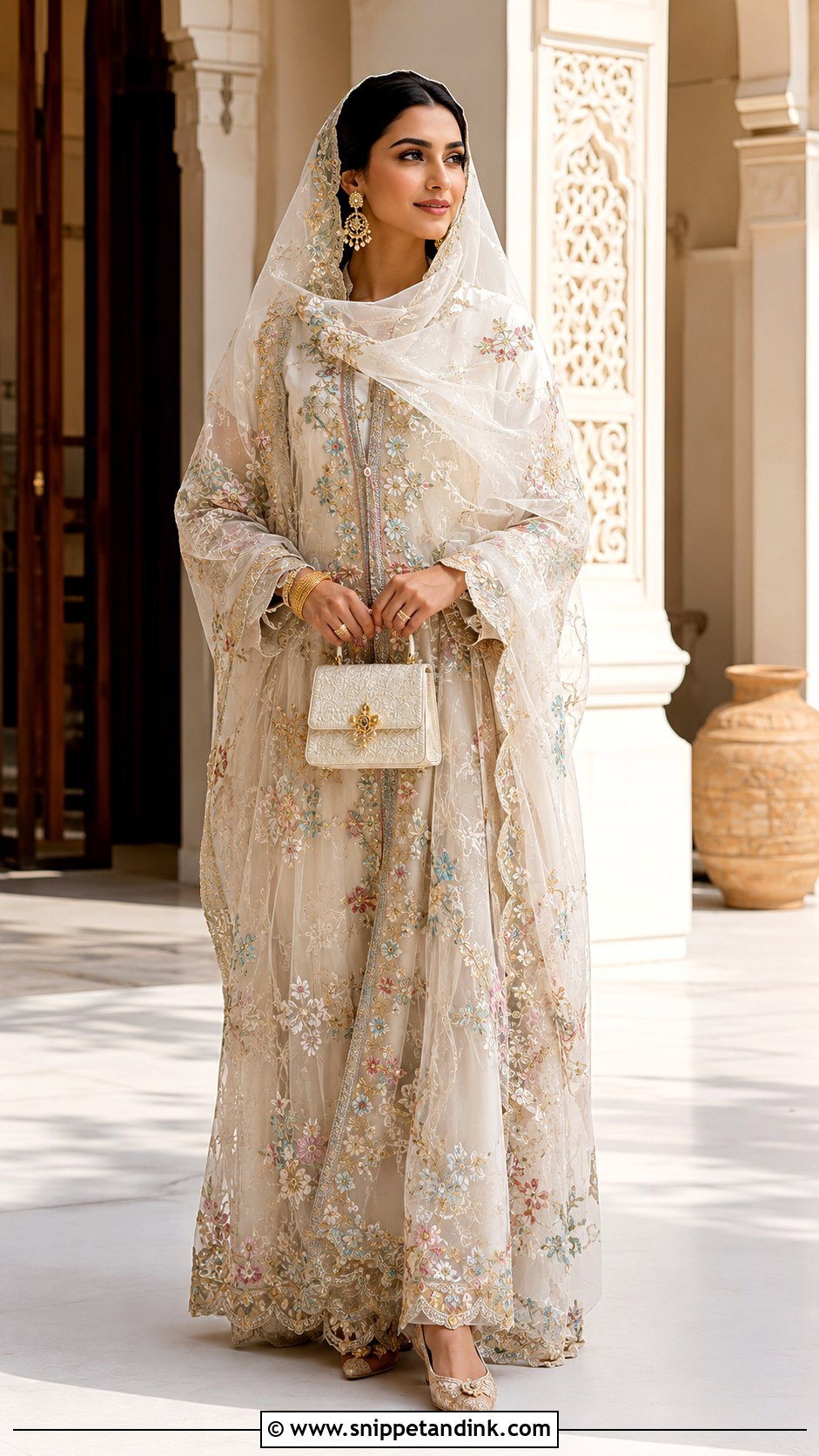 Emirati Mkhawar Wedding Dress - Snippet and Ink - 20 Khaleeji Wedding Dresses