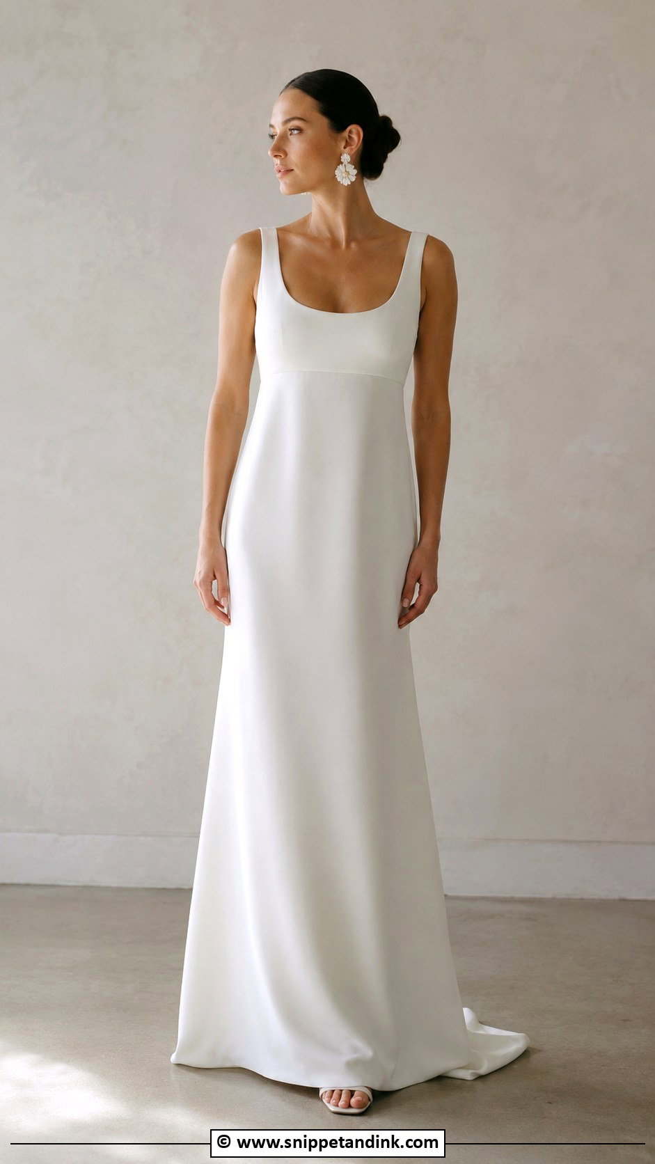 Empire Waist A Line Wedding Dress - Snippet and Ink - 25 Empire Wedding Dress Ideas