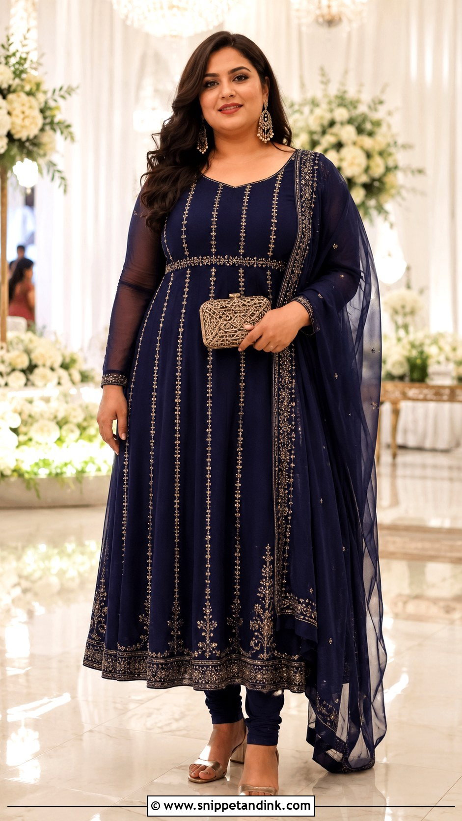 Empire Waist Anarkali for Indian Wedding Guest - Snippet and Ink - 20 Indian Wedding Outfit Ideas for Women
