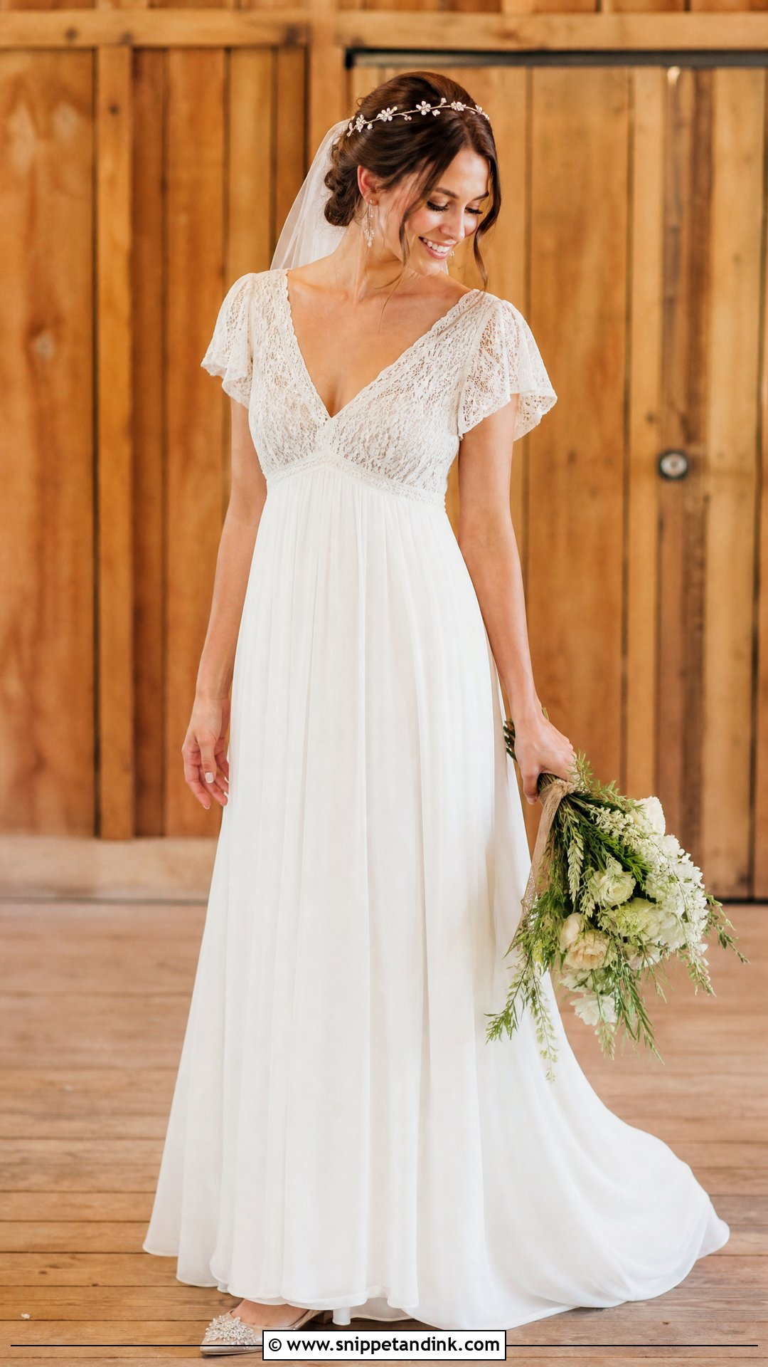 Empire Waist Barn Wedding Dress - Snippet and Ink - 25 Barn Wedding Dress Ideas