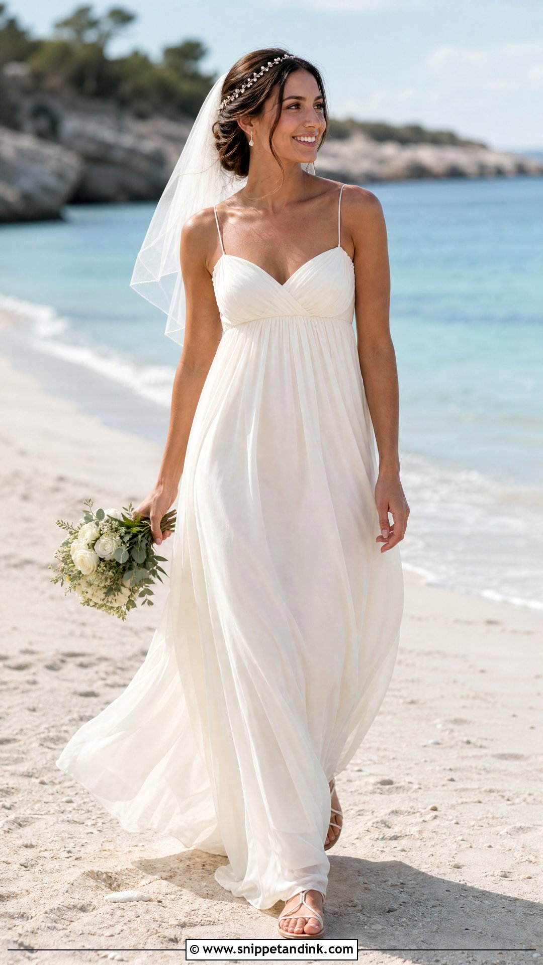 Empire Waist Beach Wedding Dress - Snippet and Ink - 20 Wedding Dresses for Summer