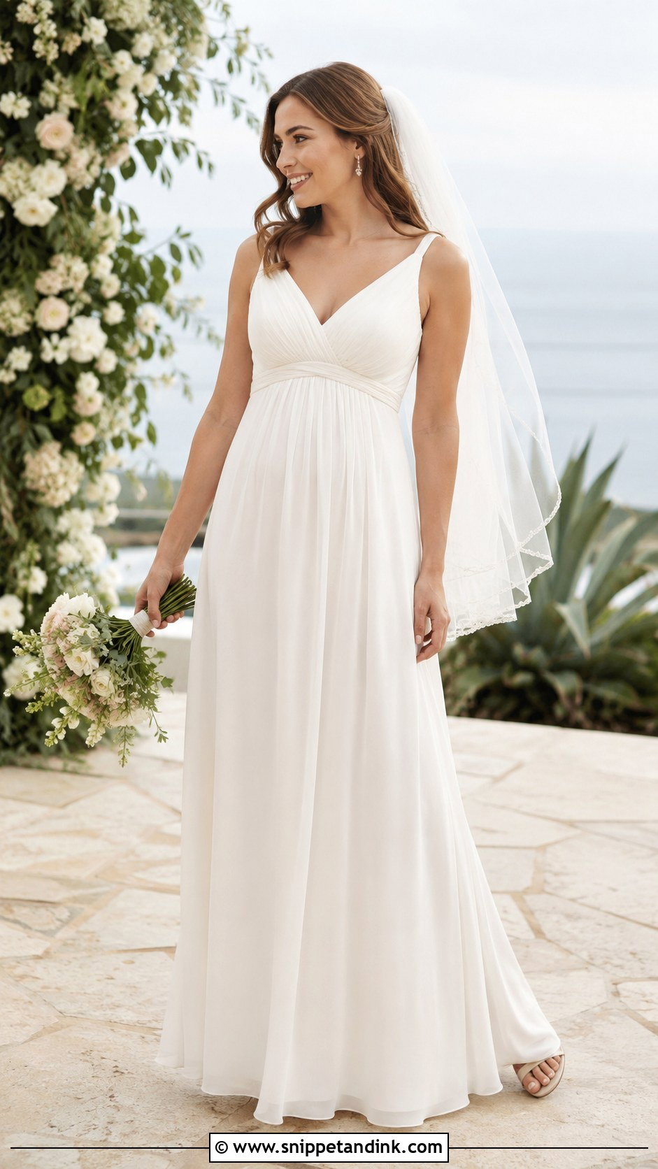 Empire Waist Bridal Dress - Snippet and Ink - 20 Simple Bridal Dresses