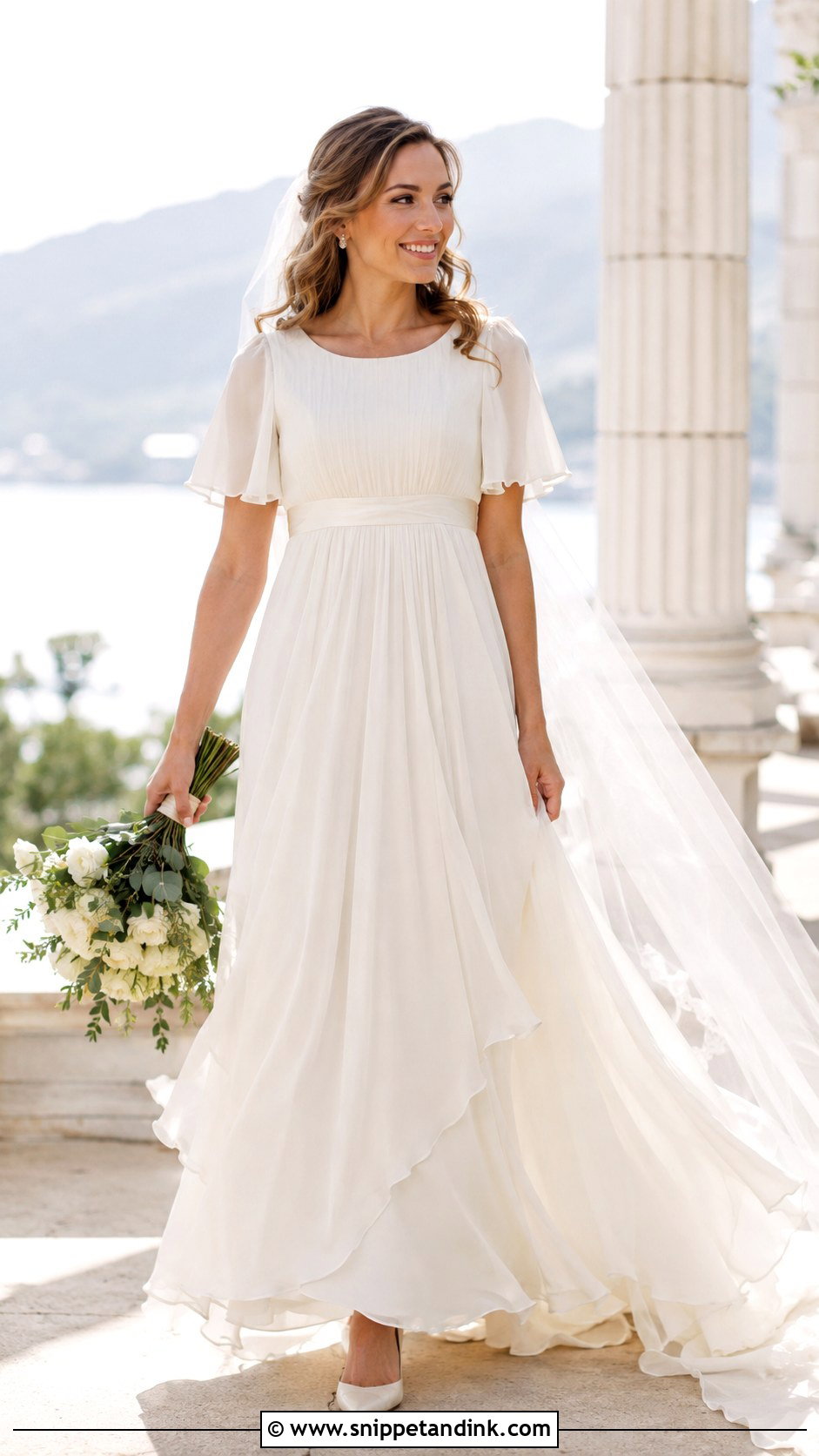 Empire Waist Christian Bridal Dress - Snippet and Ink - 20 Christian Bridal Dress Ideas