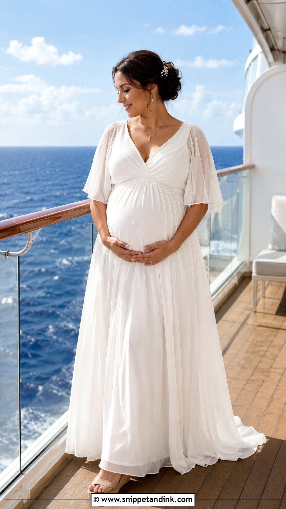 Empire Waist Cruise Wedding Dress - Snippet and Ink - 20 Cruise Wedding Dress Ideas