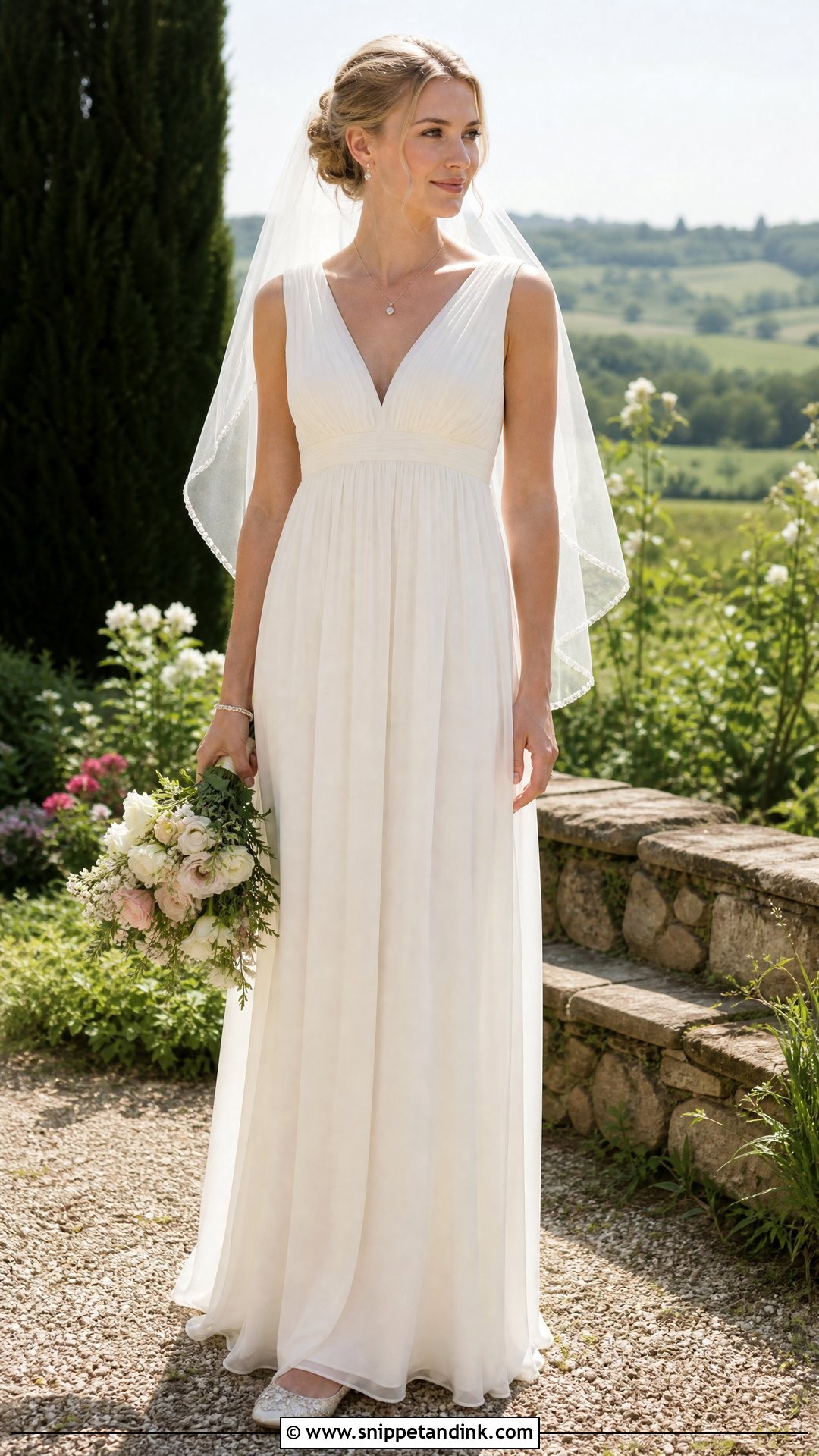Empire Waist Elopement Wedding Dress - Snippet and Ink - 20 Simple Elopement Wedding Dress Ideas