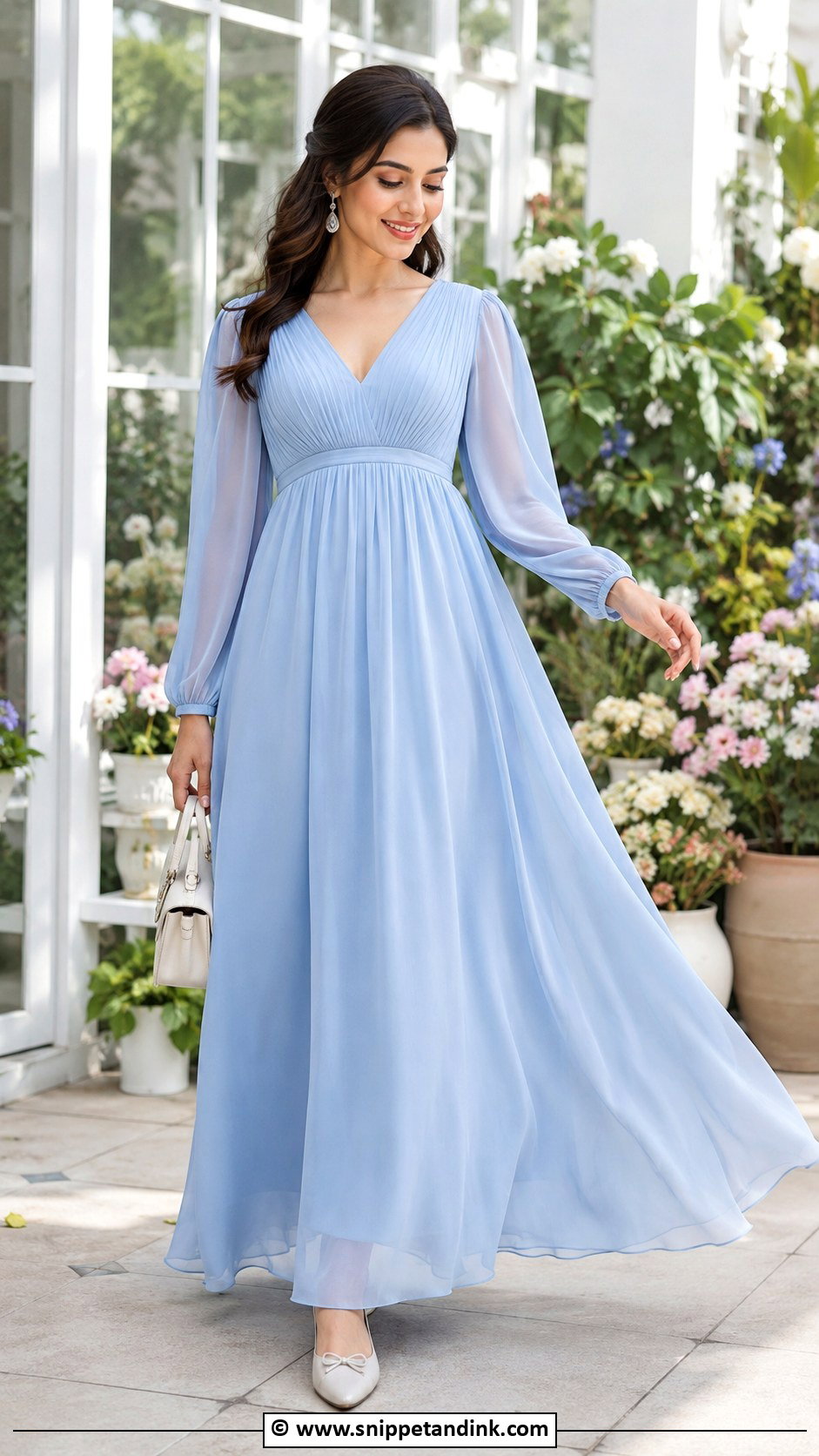 Empire Waist Free Gown Outfit - Snippet and Ink - 30 Free Gown Ideas