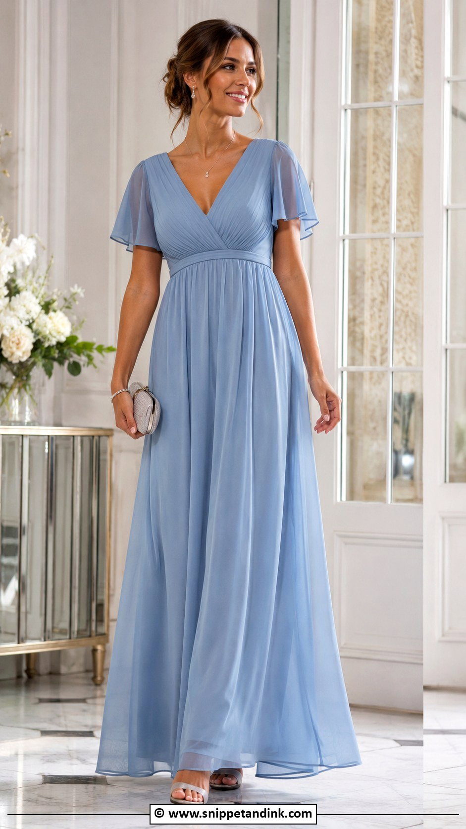 Empire Waist Gown Outfit - Snippet and Ink - 30 Gown Style Ideas