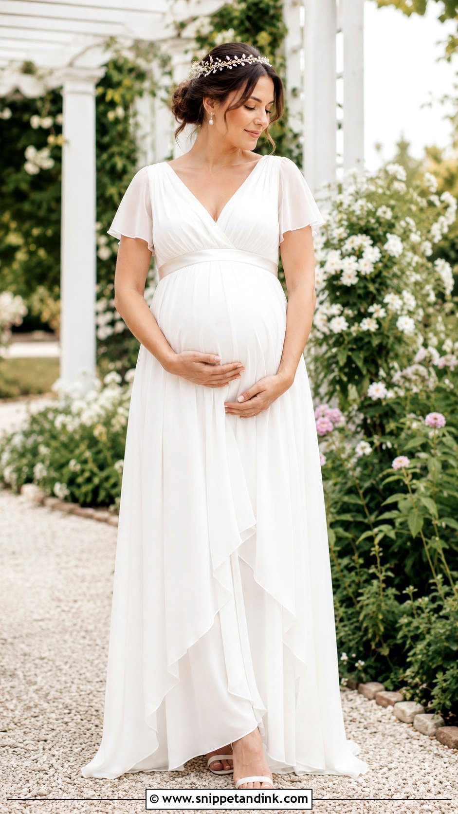 Empire Waist Handkerchief Wedding Dress - Snippet and Ink - 20 Handkerchief Wedding Dress Ideas