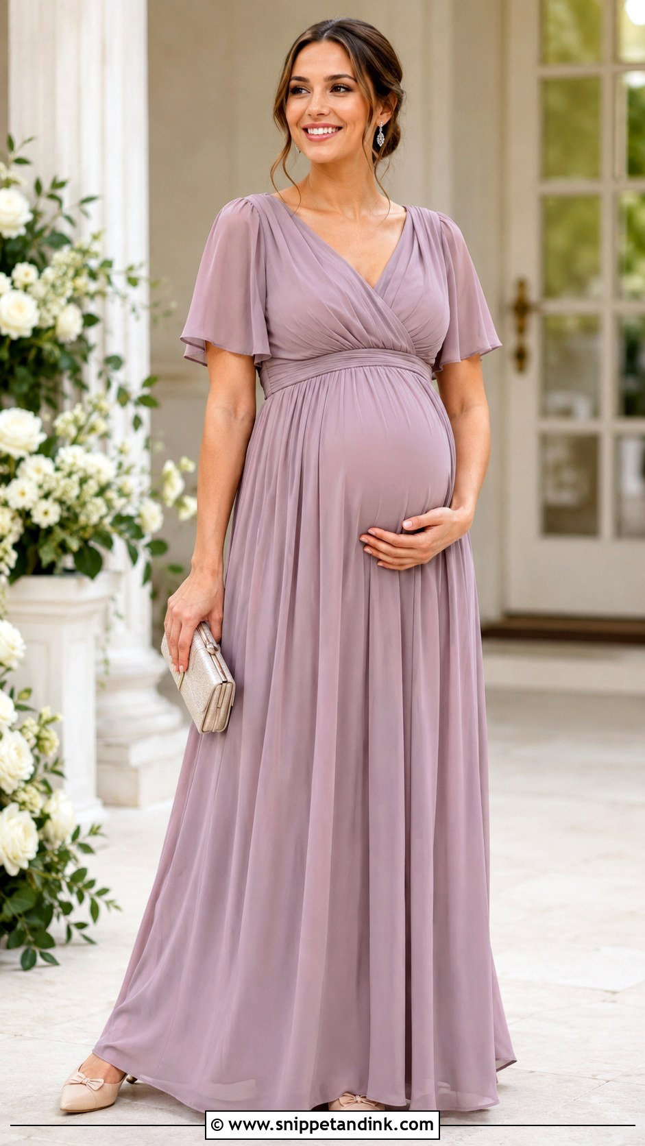 Empire Waist Maternity Bridesmaid Dress - Snippet and Ink - 20 Best Maid Dresses Designs