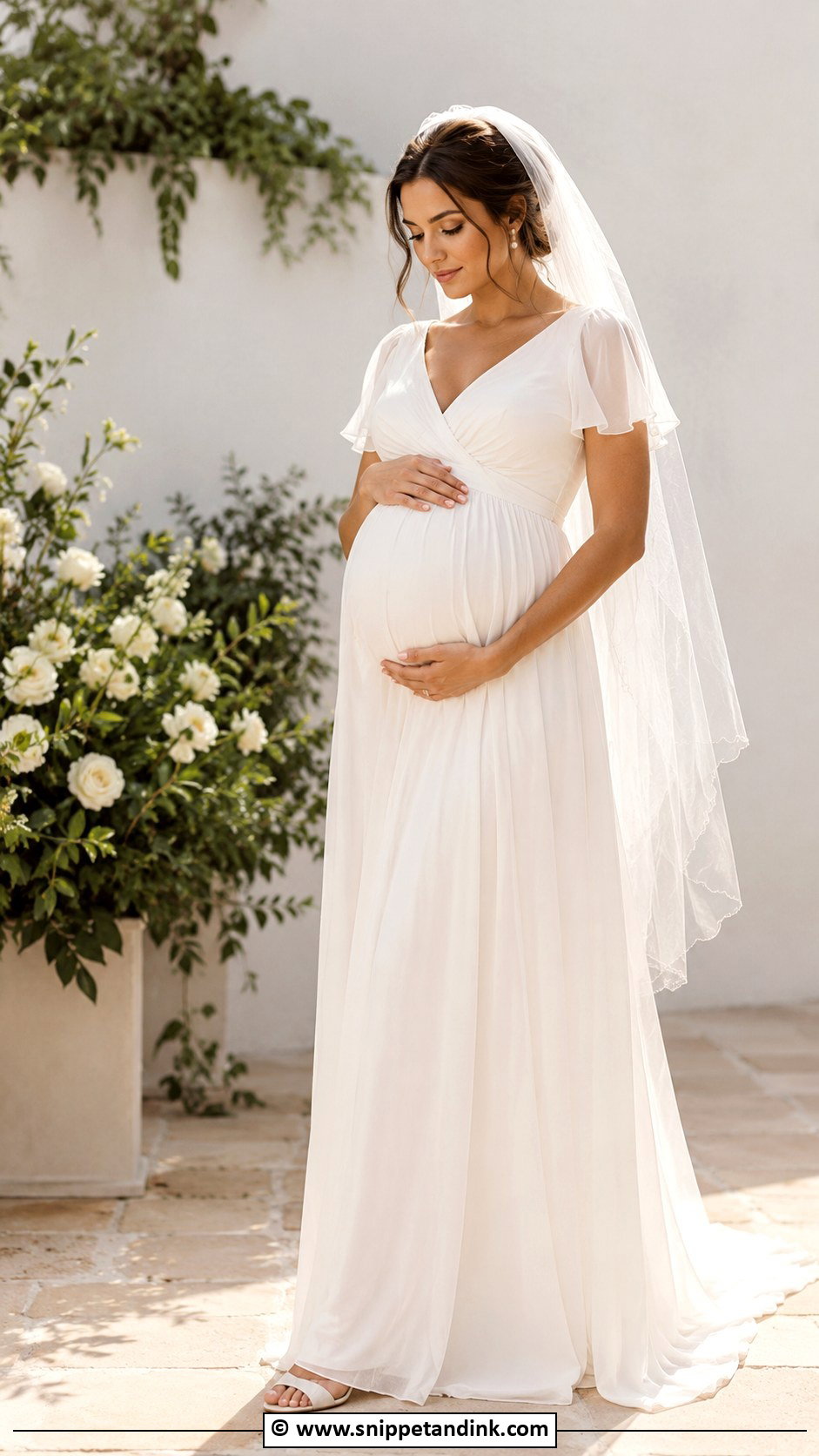 Empire Waist Maternity Wedding Dress - Snippet and Ink - 25 Empire Wedding Dress Ideas