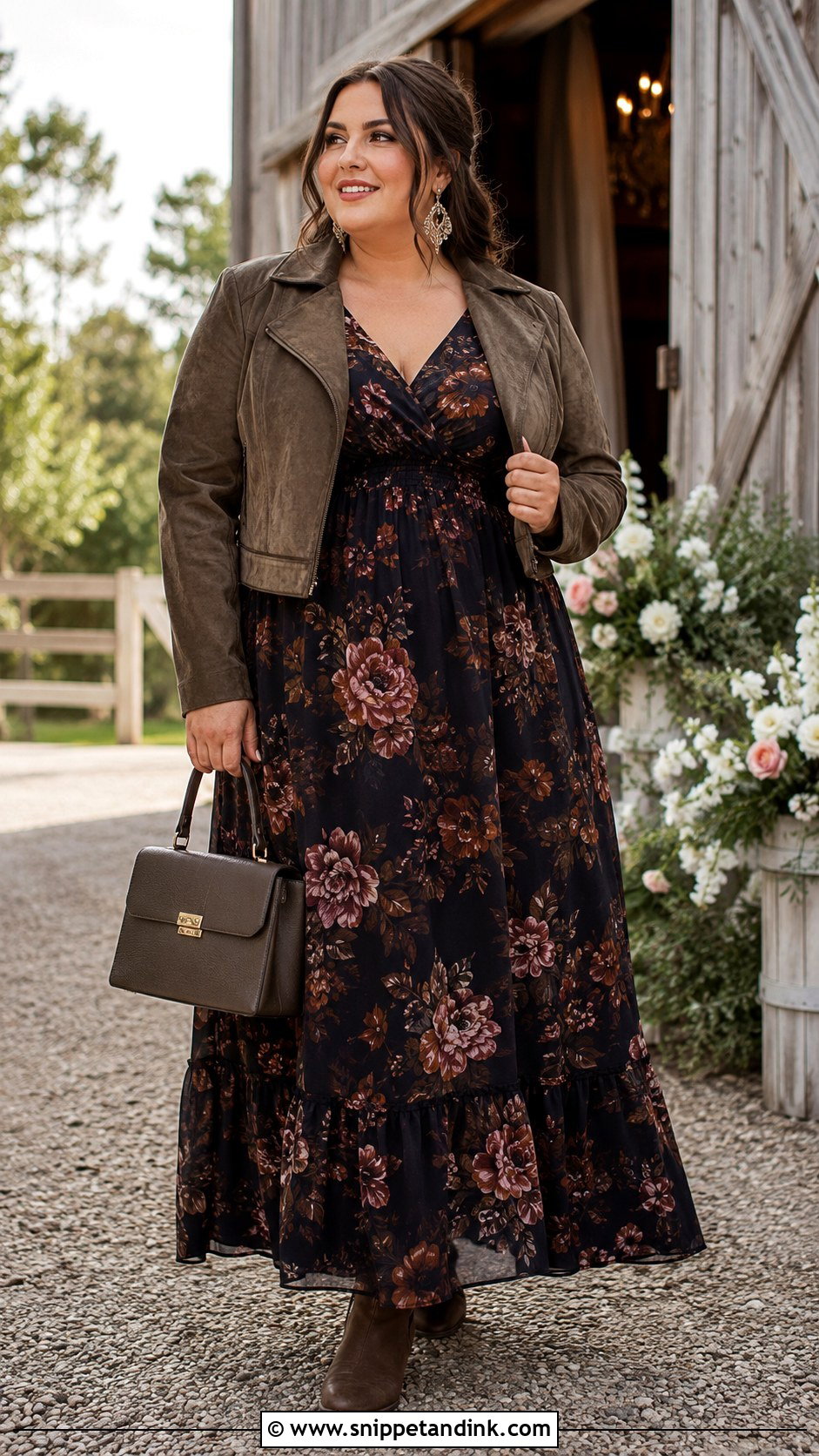 Empire Waist Maxi Country Wedding Outfit - Snippet and Ink - 20 Country Wedding Outfits