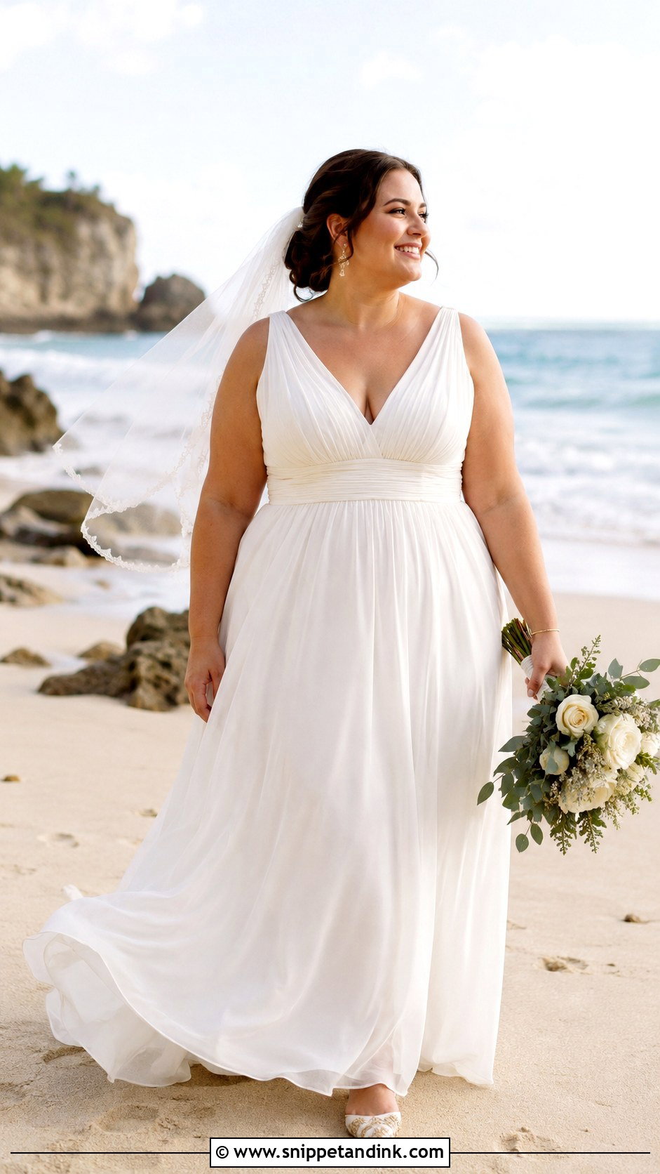 Empire Waist Midsize Wedding Dress - Snippet and Ink - 20 Midsize Wedding Dresses