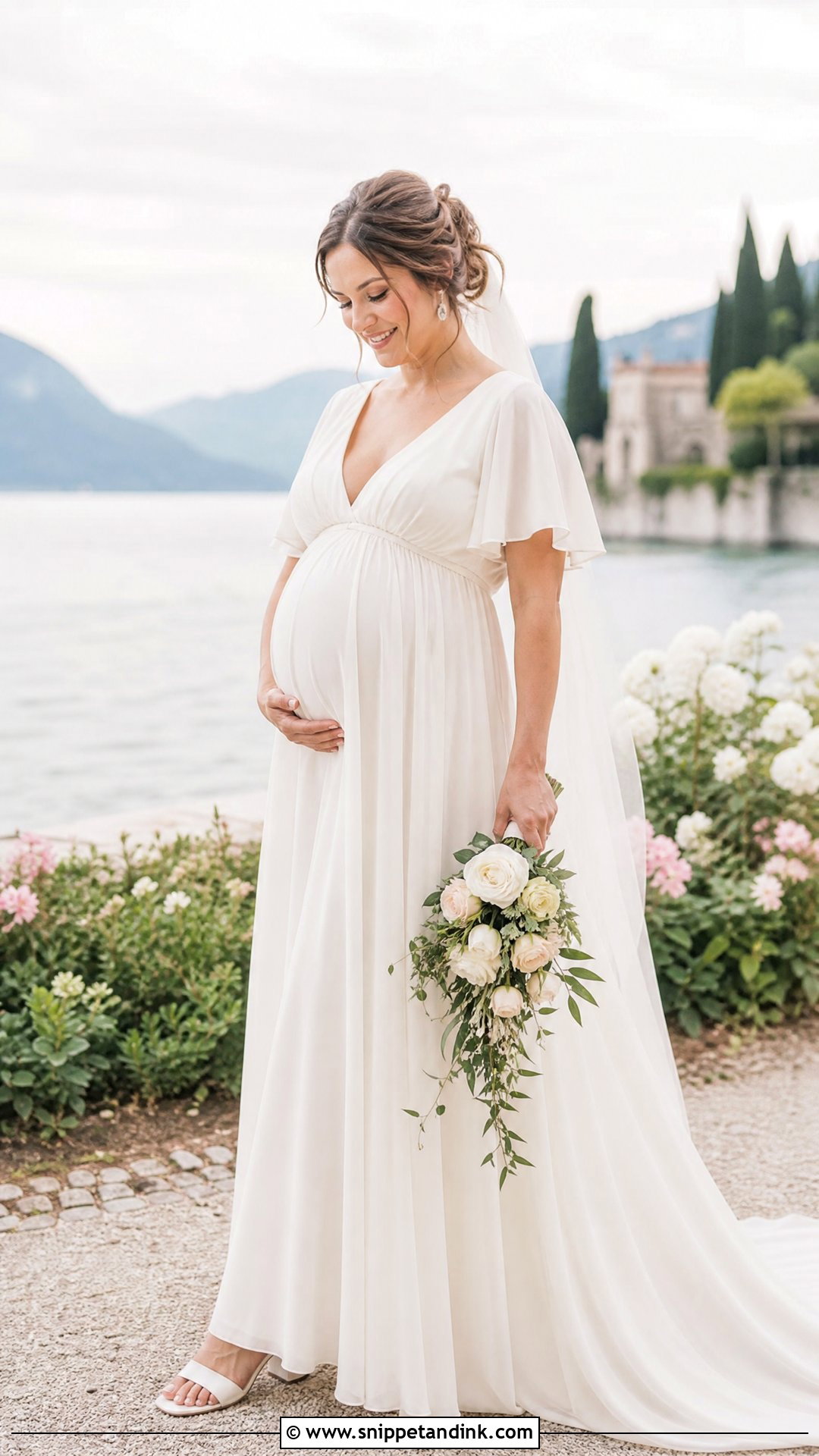 Empire Waist Outdoor Wedding Dress - Snippet and Ink - 20 Outdoor Wedding Dresses