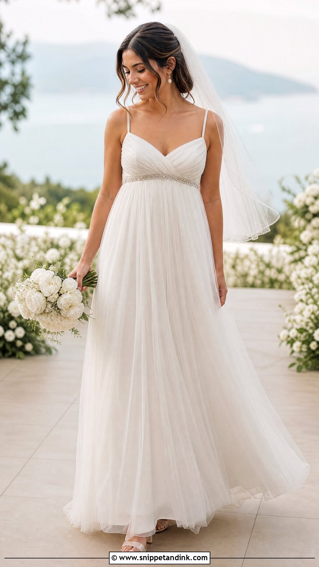 Empire Waist Tulle Wedding Dress - Snippet and Ink - 20 Tulle Wedding Dresses