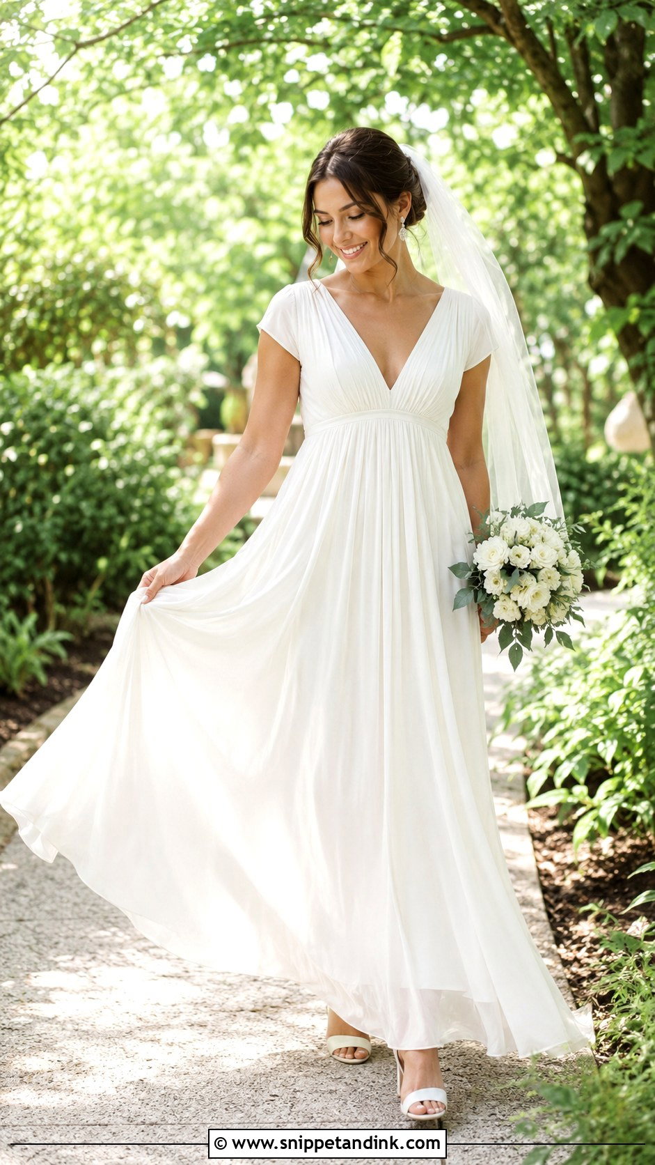 Empire Waist Wedding Dress - Snippet and Ink - 20 Simple But Elegant Wedding Dresses