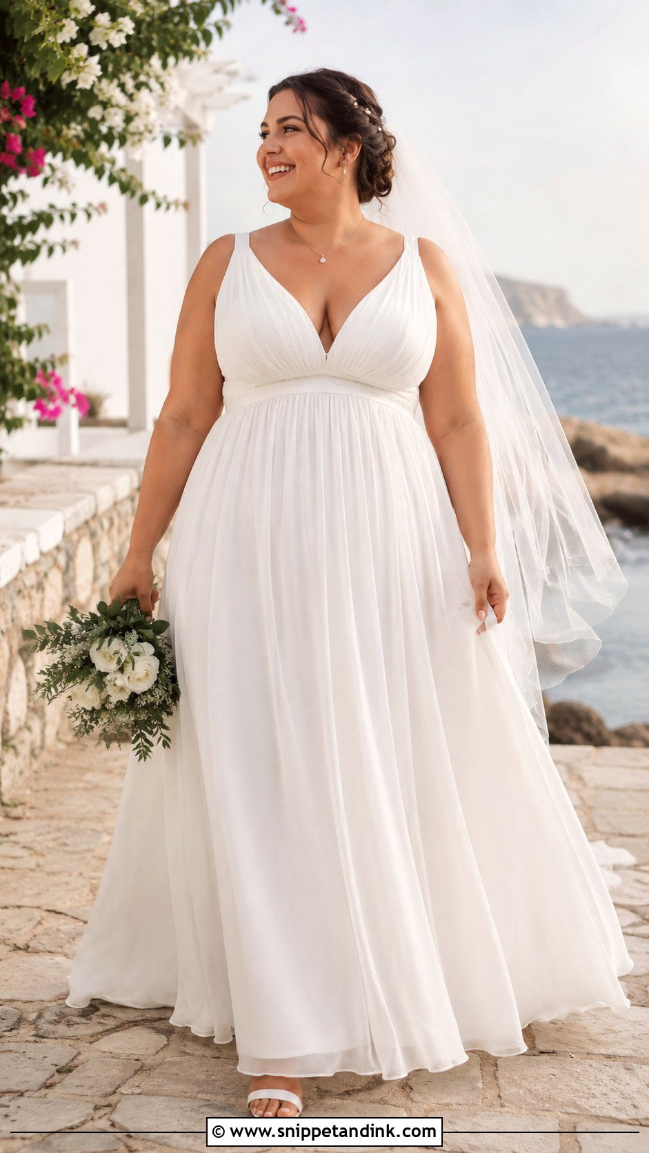 Empire Waist Wedding Dress - Snippet and Ink - 20 Wedding Dresses for Plus Size Women