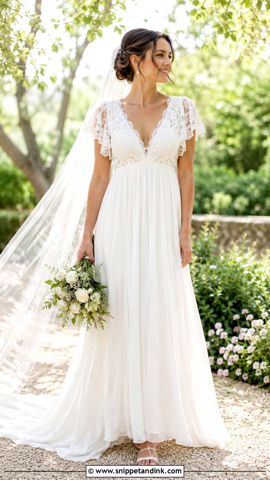 Empire Waist Wedding Dress - Snippet and Ink - 25 Flowy Romantic Wedding Dress Ideas