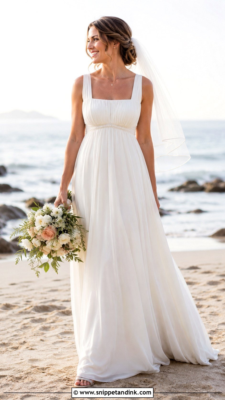 Empire Waist Wedding Dress - Snippet and Ink - 20 Comfy Wedding Dress Ideas