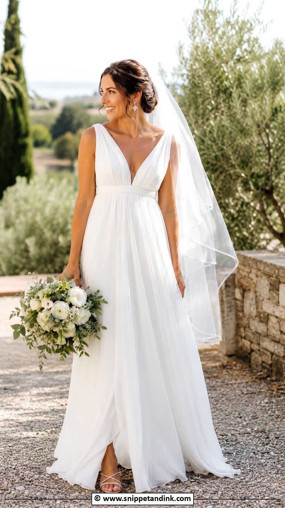 Empire Waist Wedding Dress - Snippet and Ink - 30 Romantic Wedding Dress Ideas