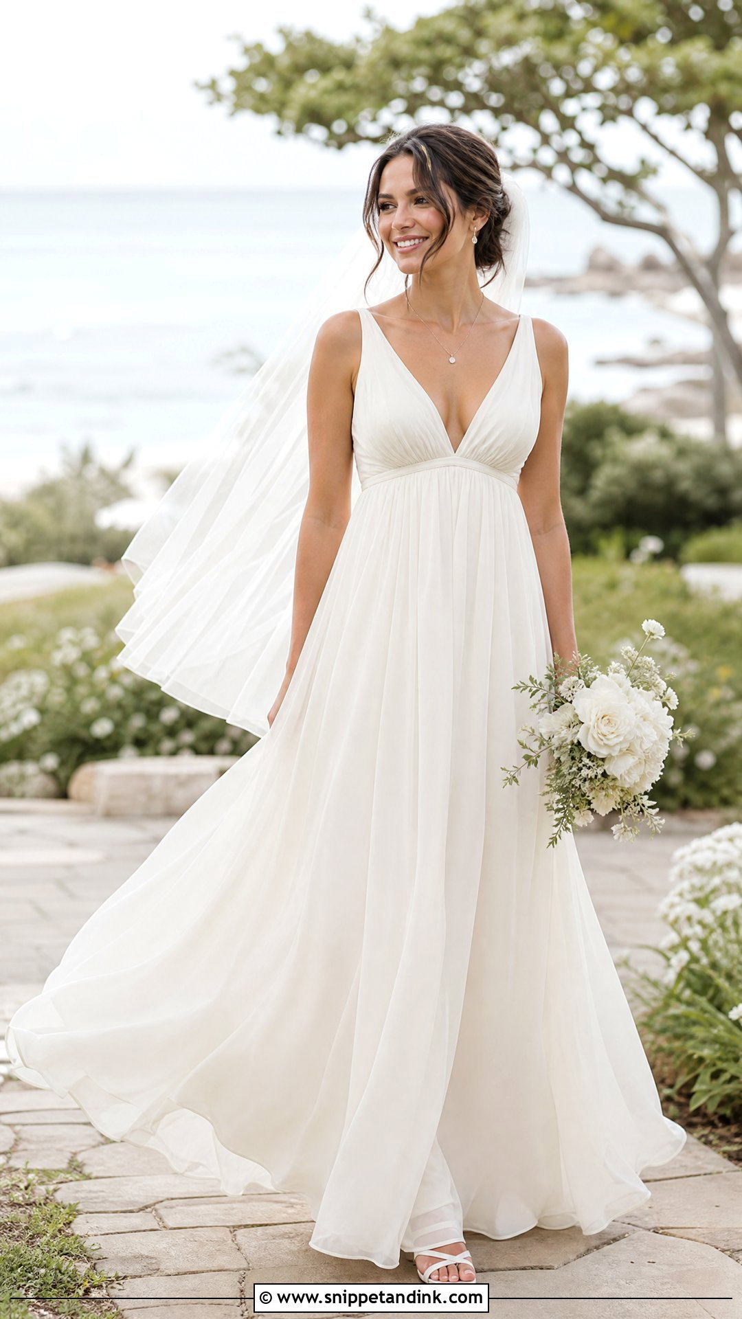 Empire Waist Wedding Dress - Snippet and Ink - 20 Simple Intimate Wedding Dress Ideas