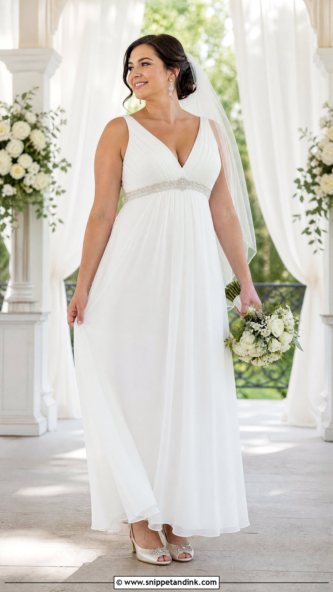 Empire Waist Wedding Dress - Snippet and Ink - 20 Size 10 Wedding Dress Ideas