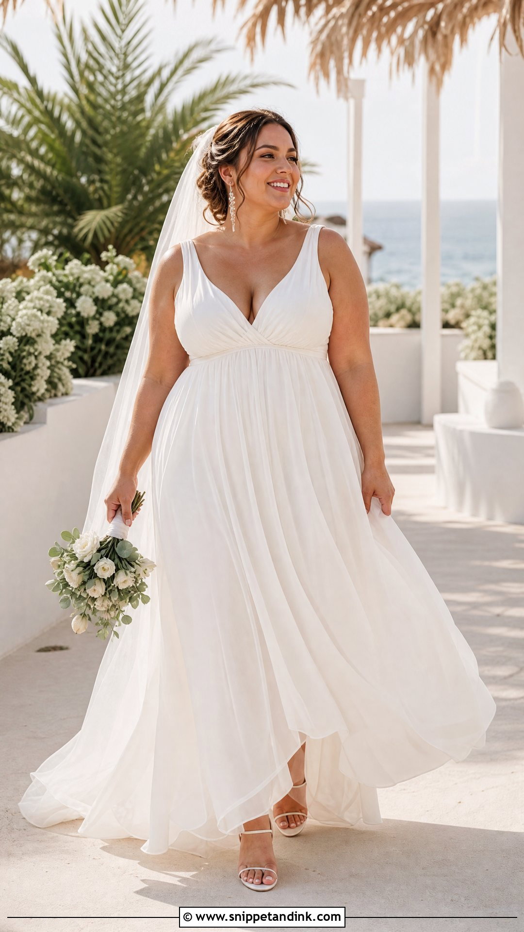 Empire Waist Wedding Dress - Snippet and Ink - 20 Wedding Dresses for Chubby Brides