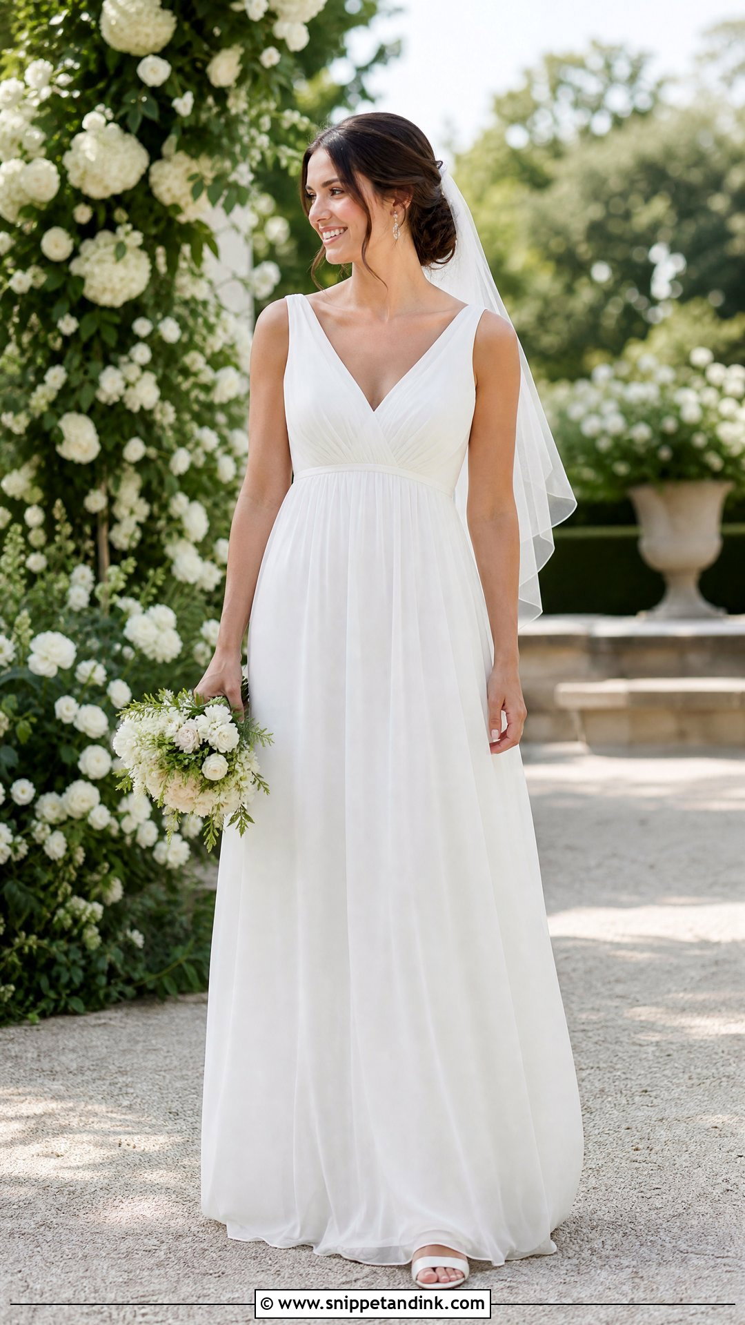 Empire Waist Wedding Dress - Snippet and Ink - 20 Wedding Dresses for Inverted Triangle