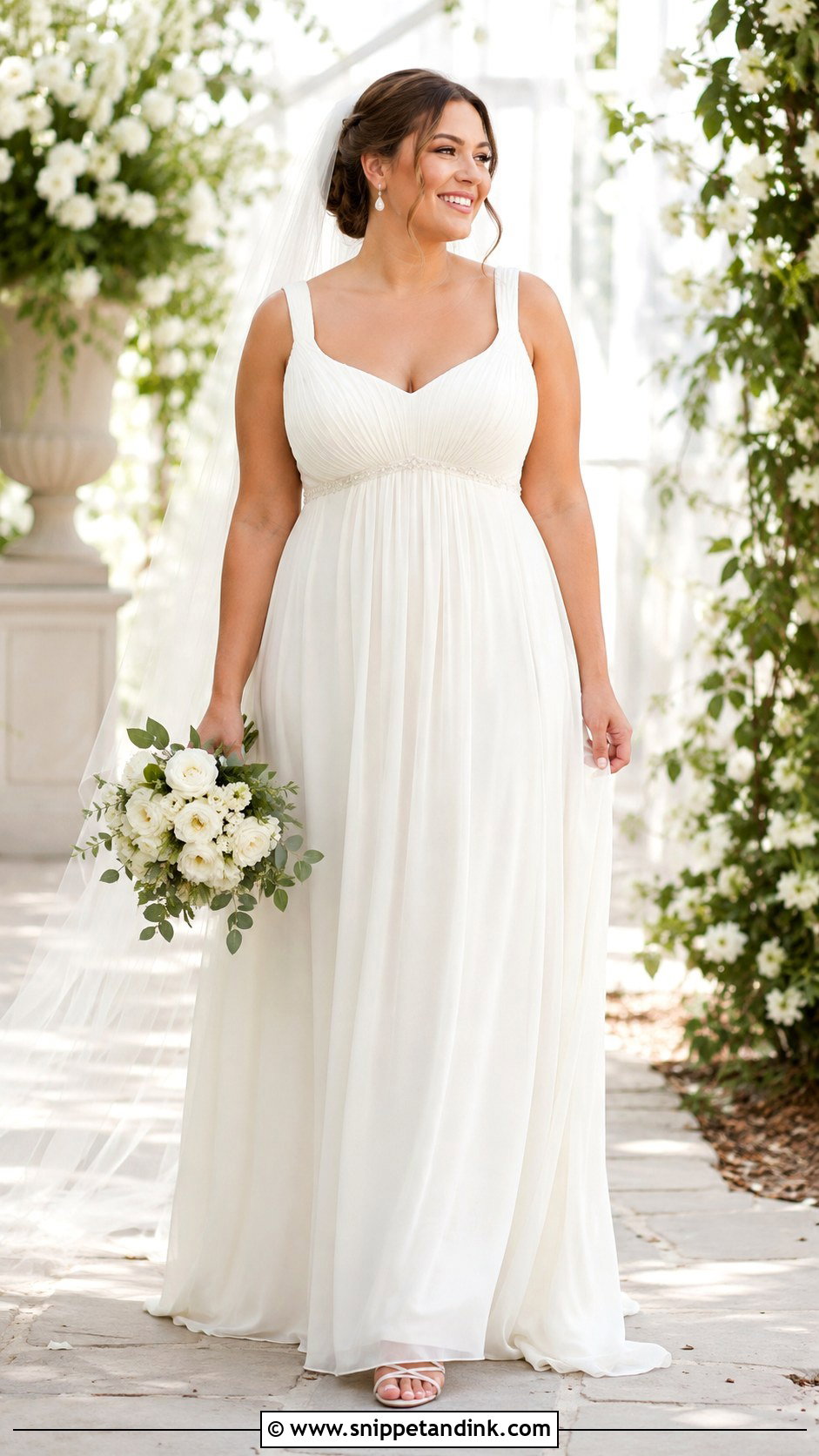 Empire Waist Wedding Dress For Big Bust - Snippet and Ink - 25 Big Bust Wedding Dress Ideas